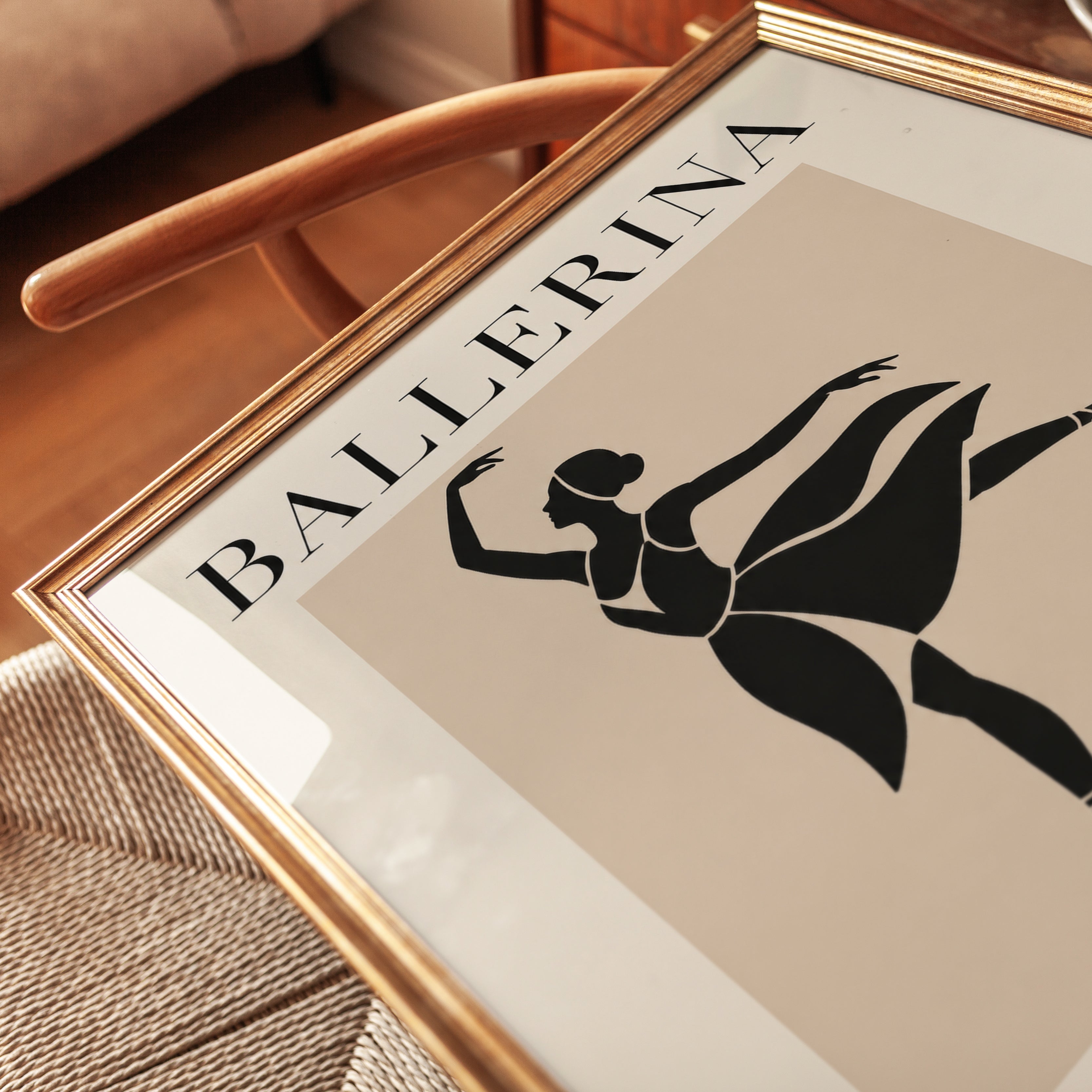 Ballet Wall Art – Ballerina Print - detail