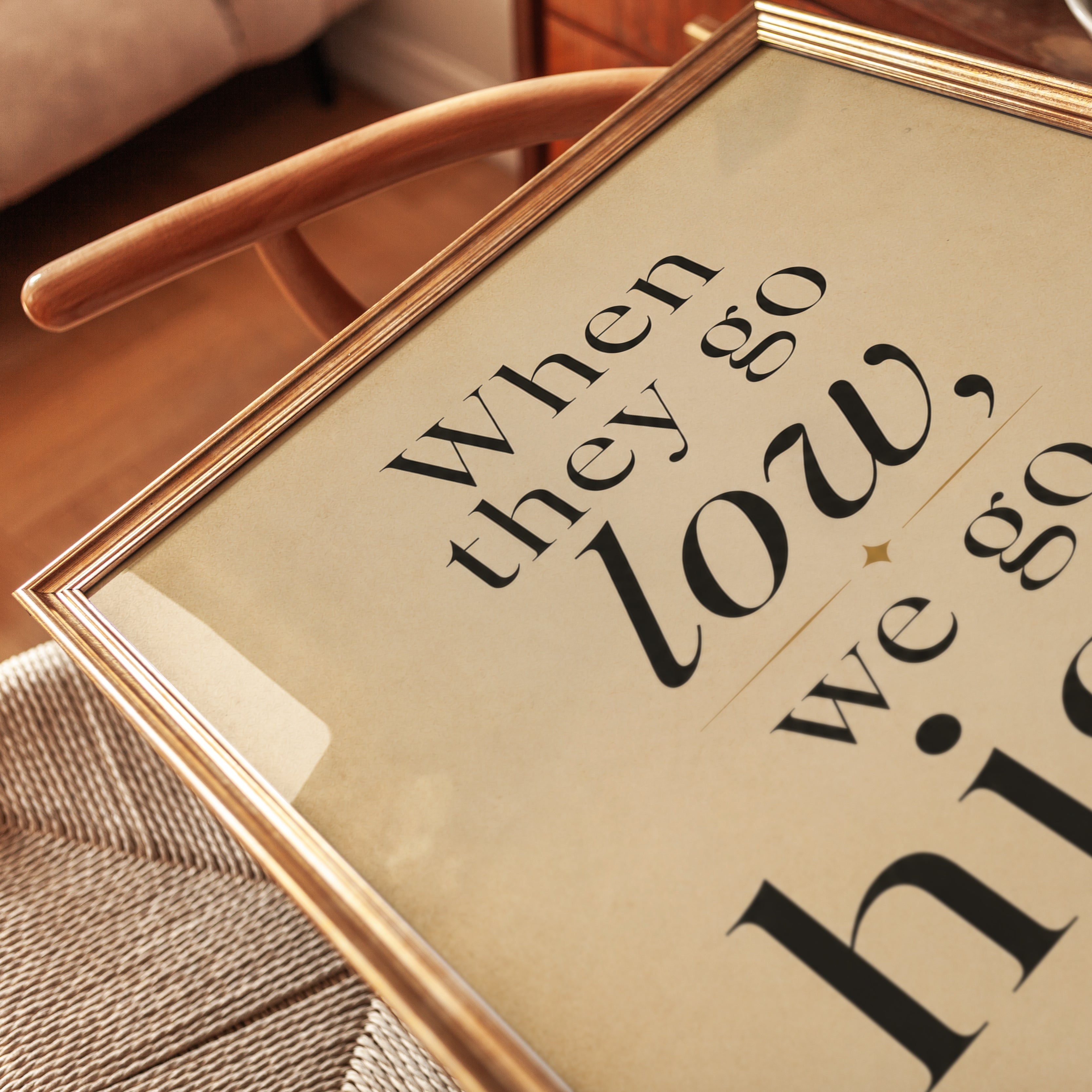 Motivational Quote Print - detail