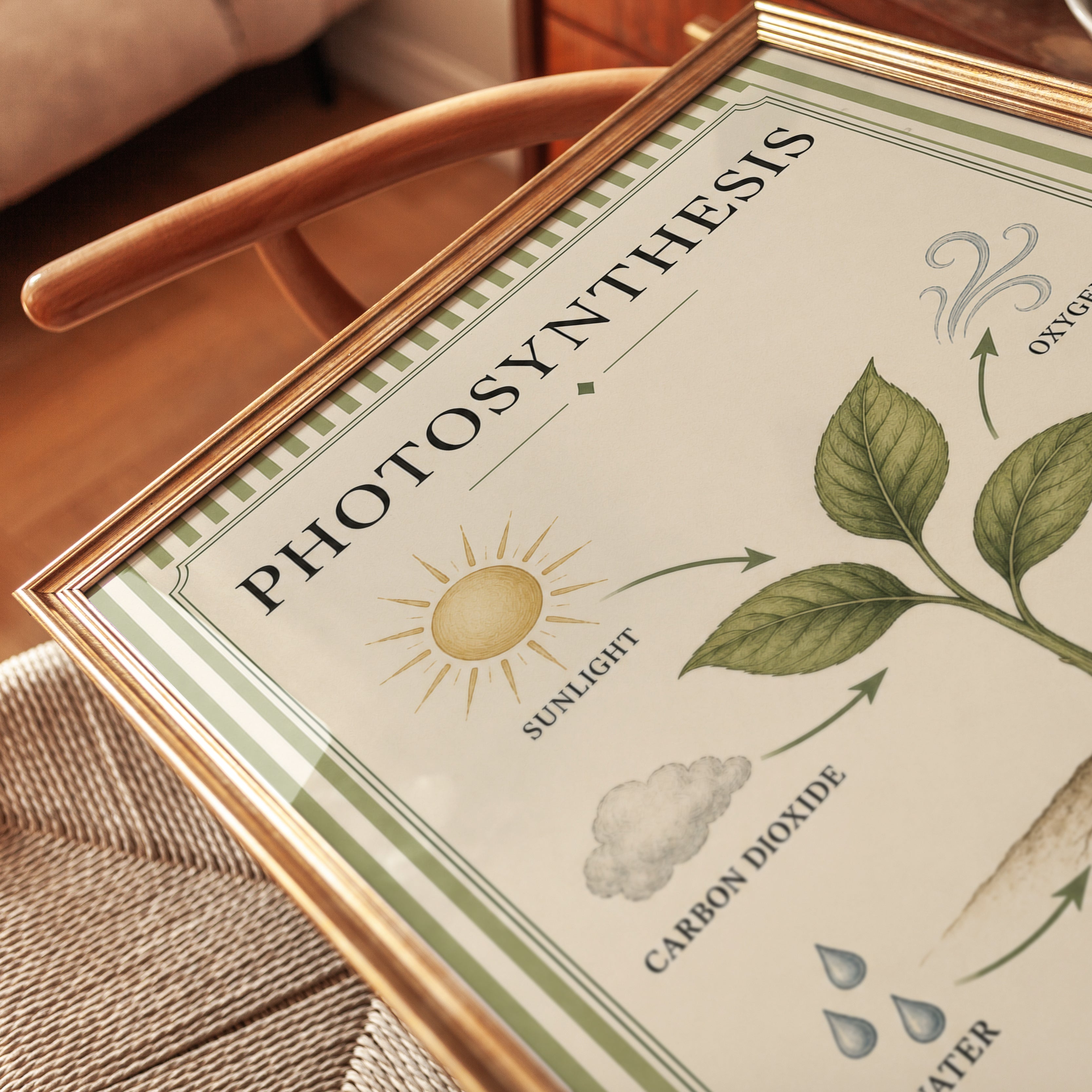 Photosynthesis Poster – Educational Wall Art - detail