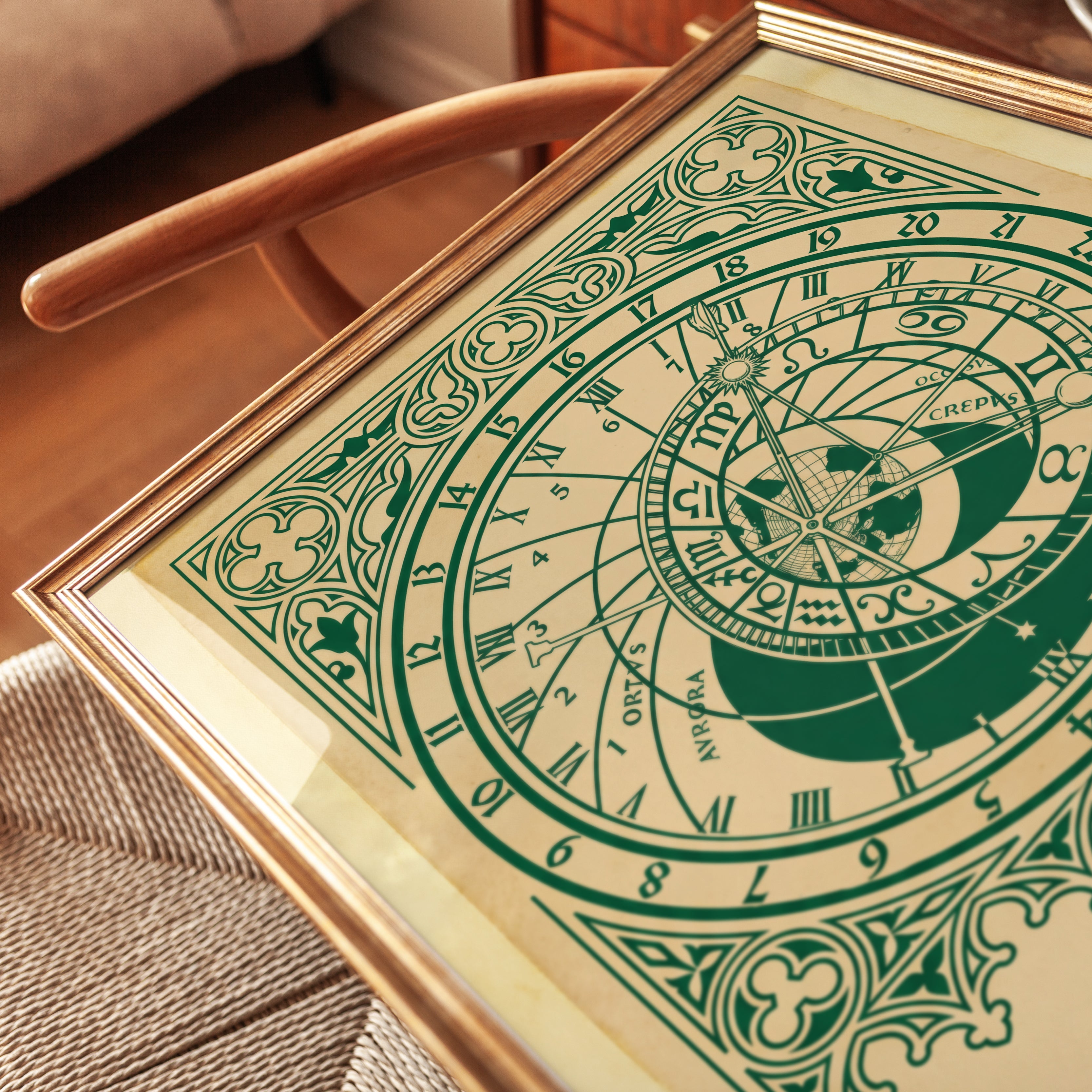 Prague Astronomical Clock Print - detail