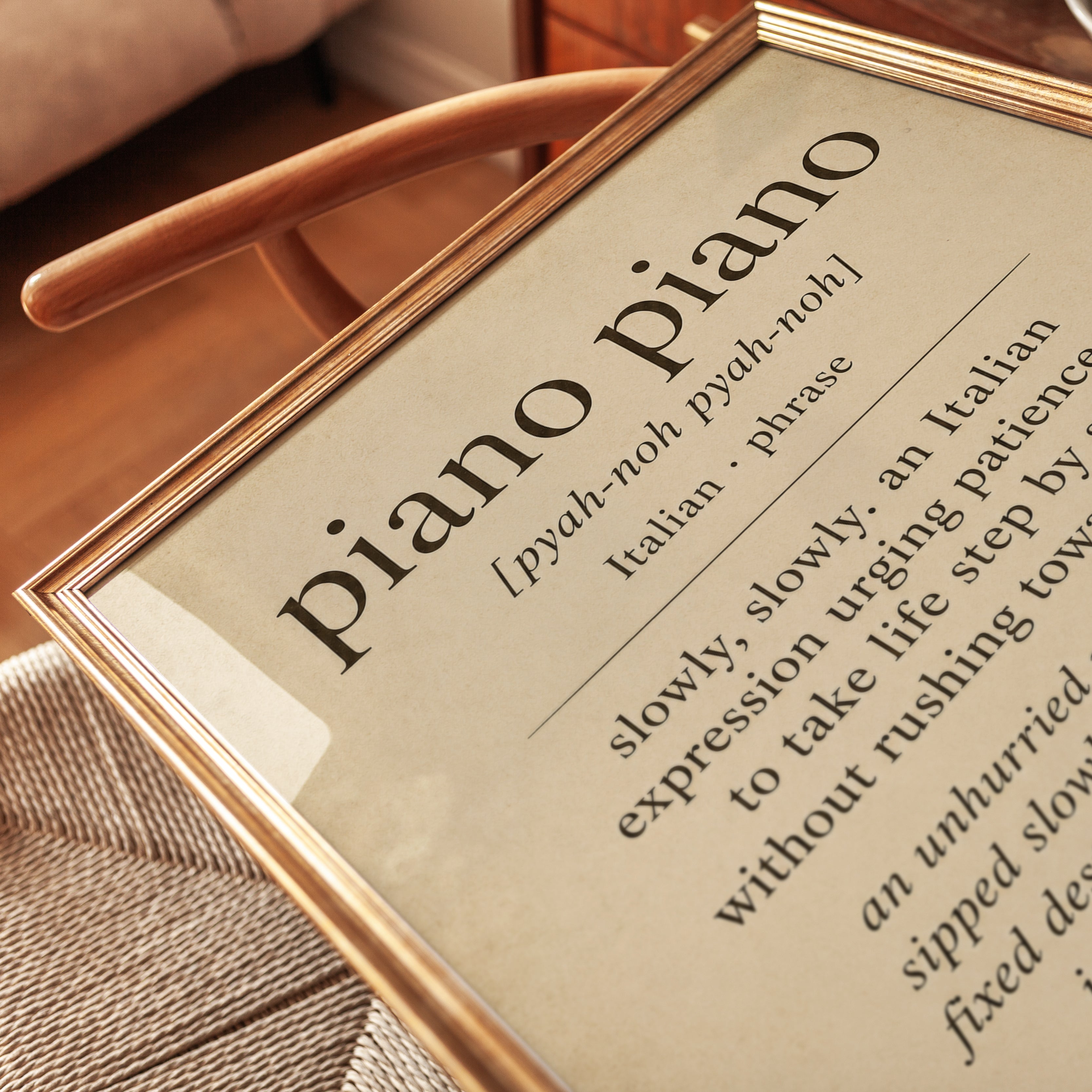 Piano Piano Definition Print - detail