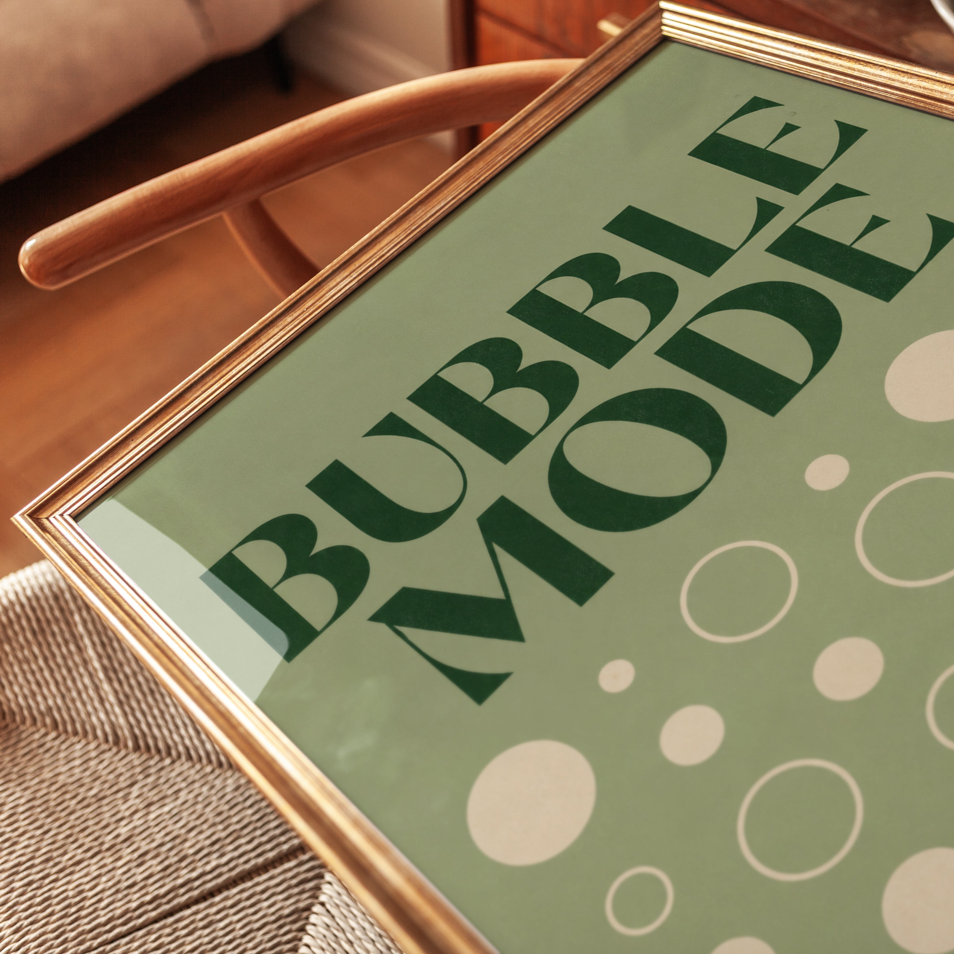 Retro Bubble Mode Print - detail