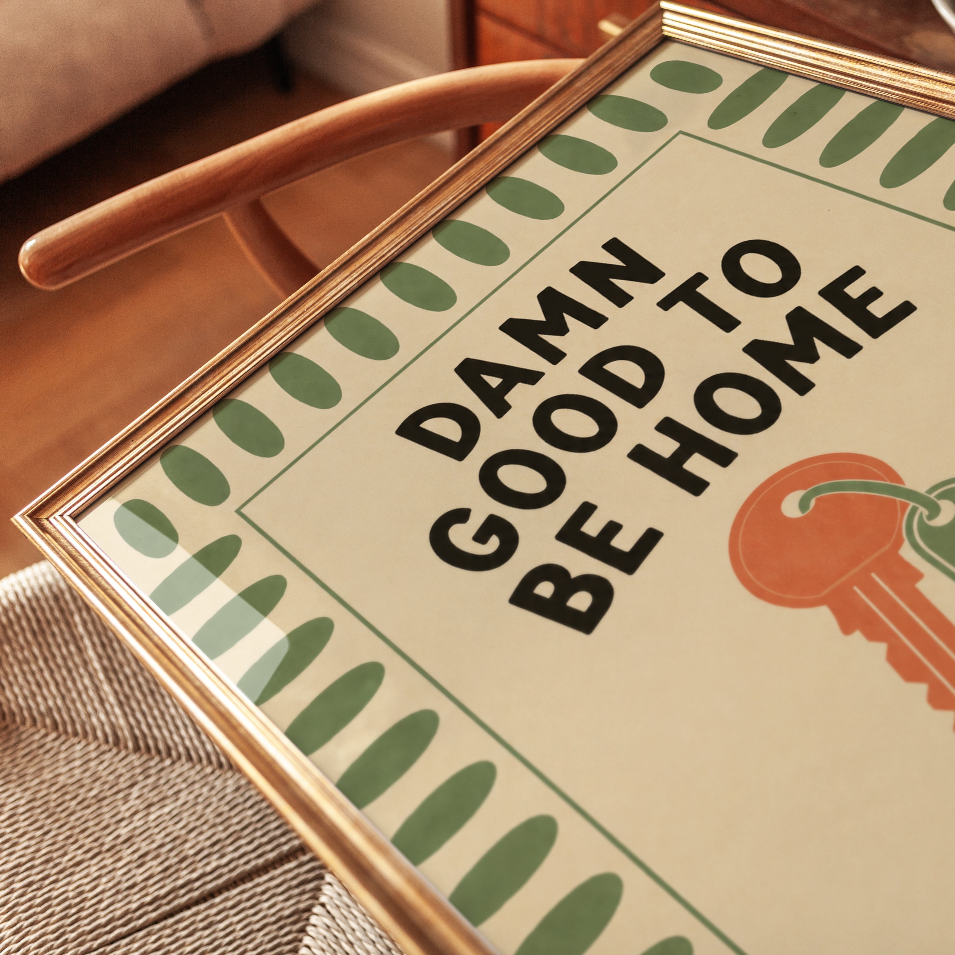 Good To Be Home Print – Entryway Wall Art - detail