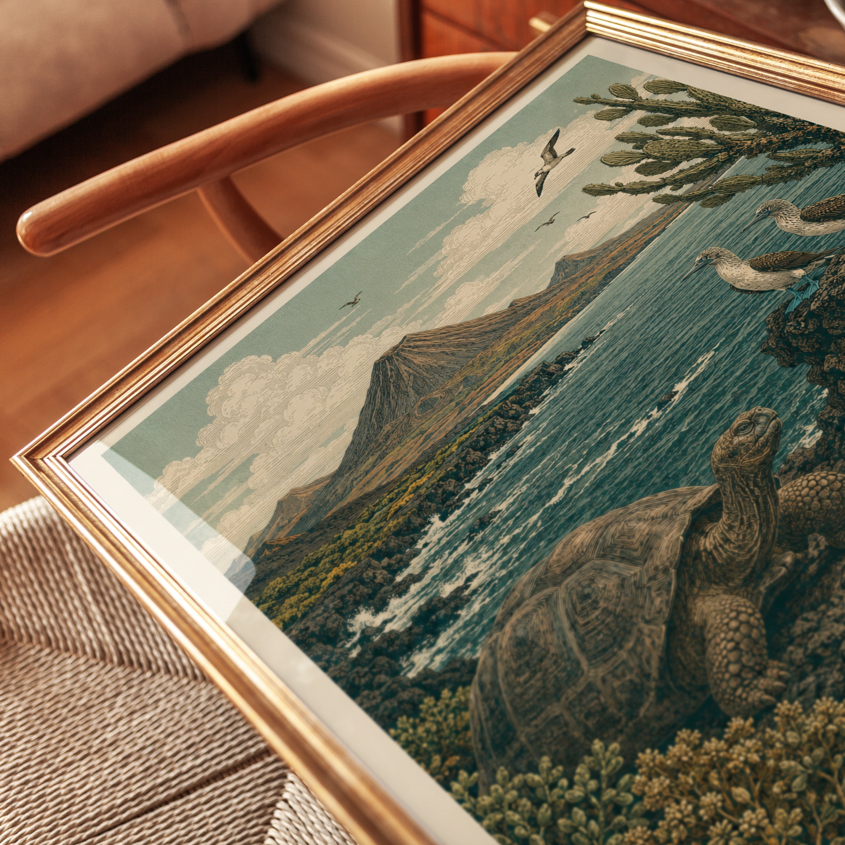 Galapagos Poster – Ecuador Travel Print - detail