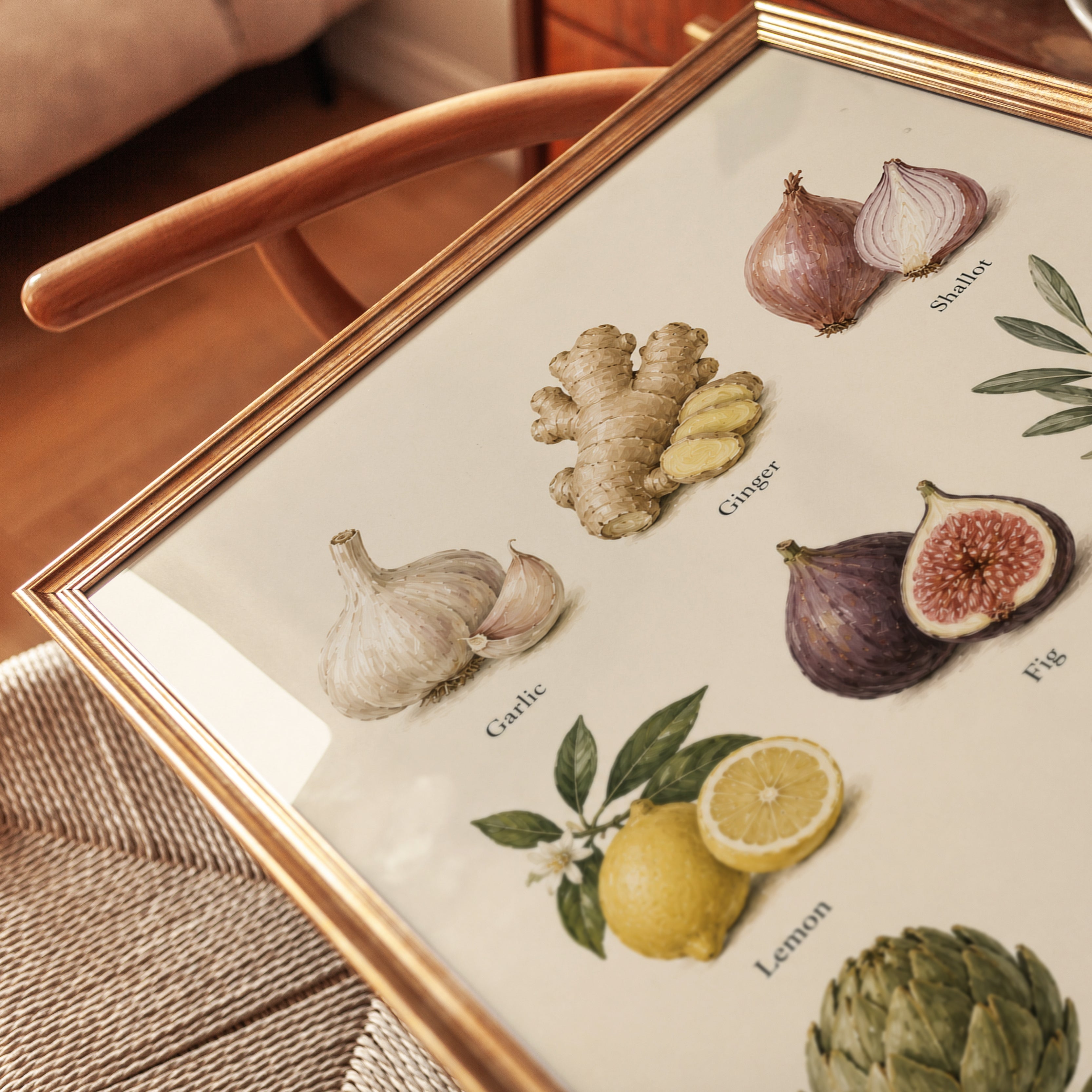 Kitchen Botanical Print - detail