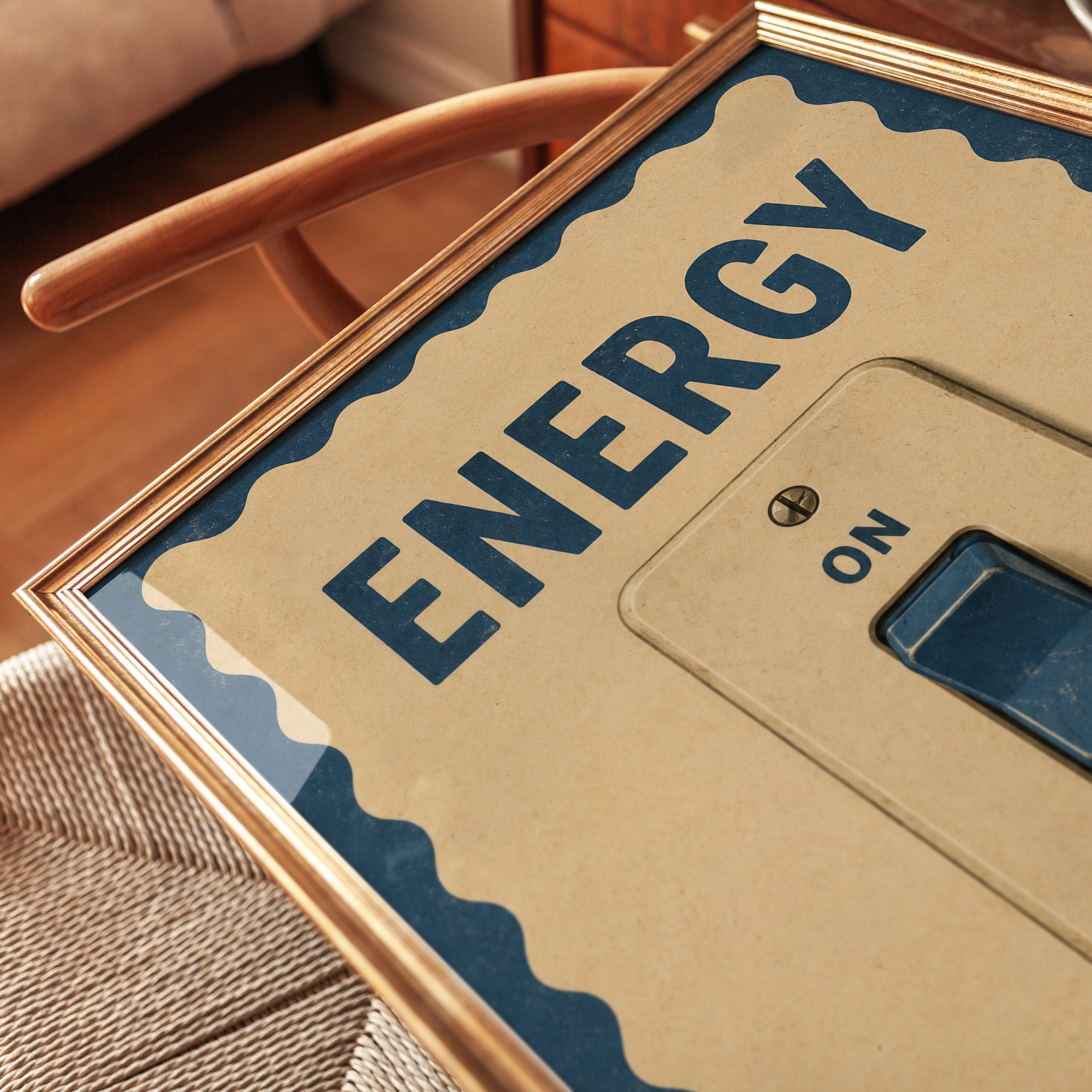 Motivational Wall Art – Energy Quote Print - detail