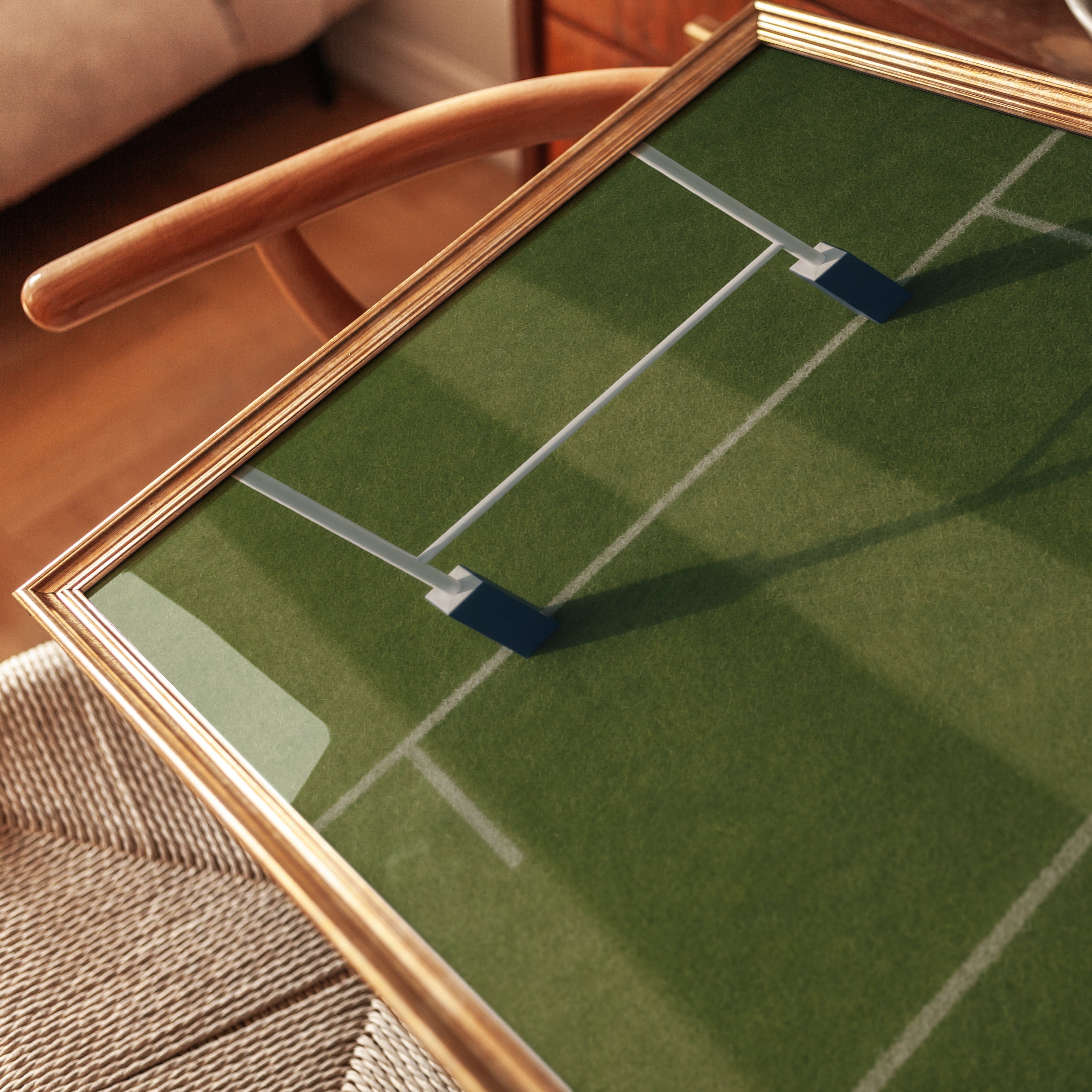 Rugby Wall Art – Sports Field Print - detail