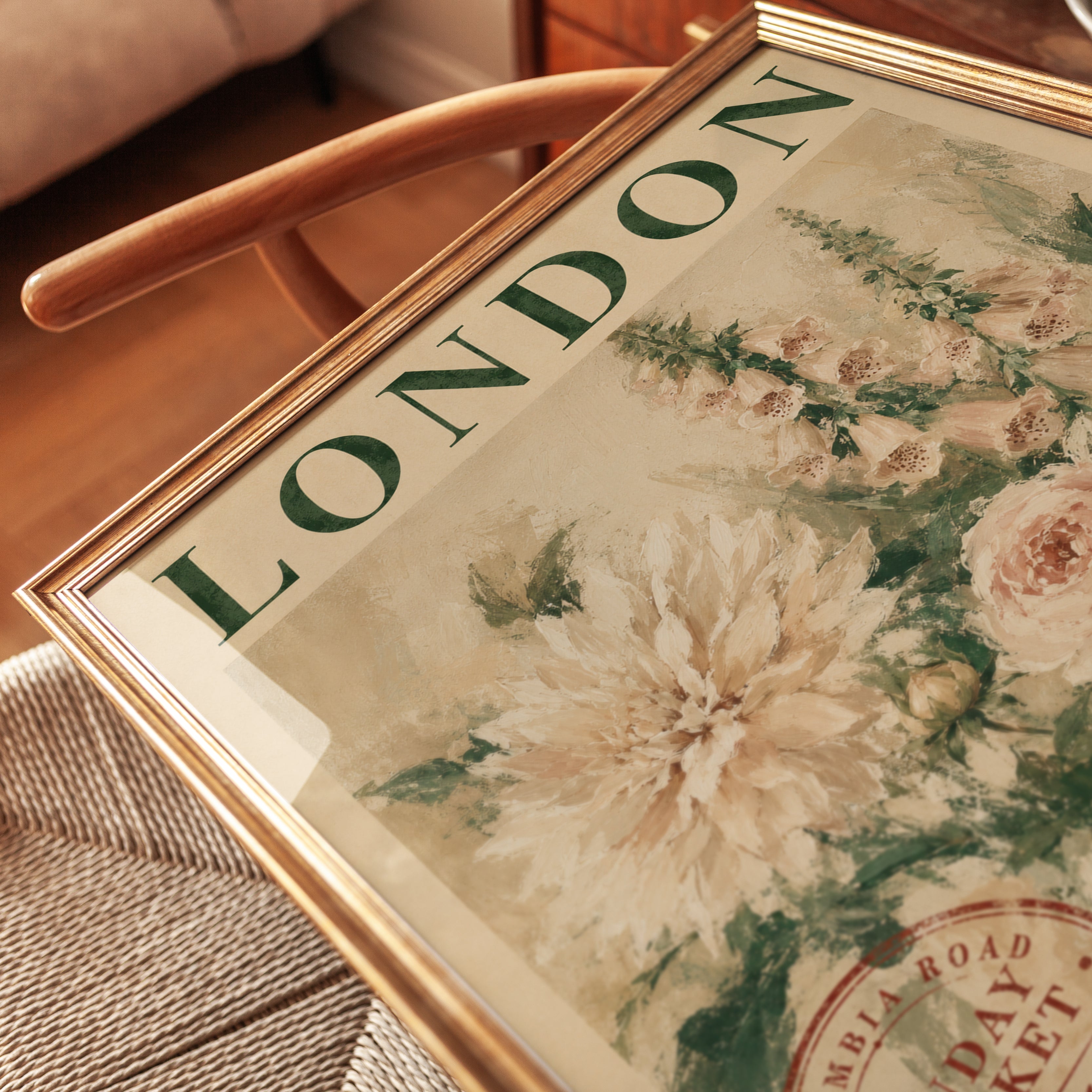London Travel Poster - detail