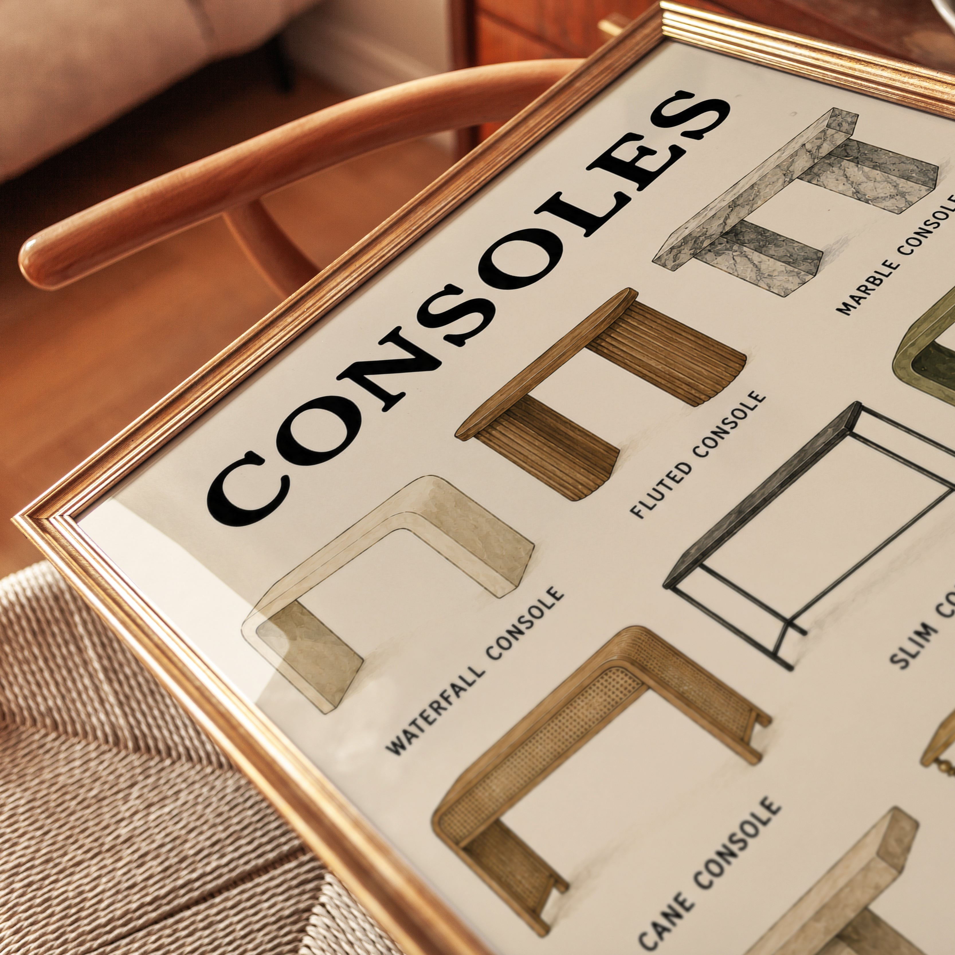 Console Table Wall Art - detail