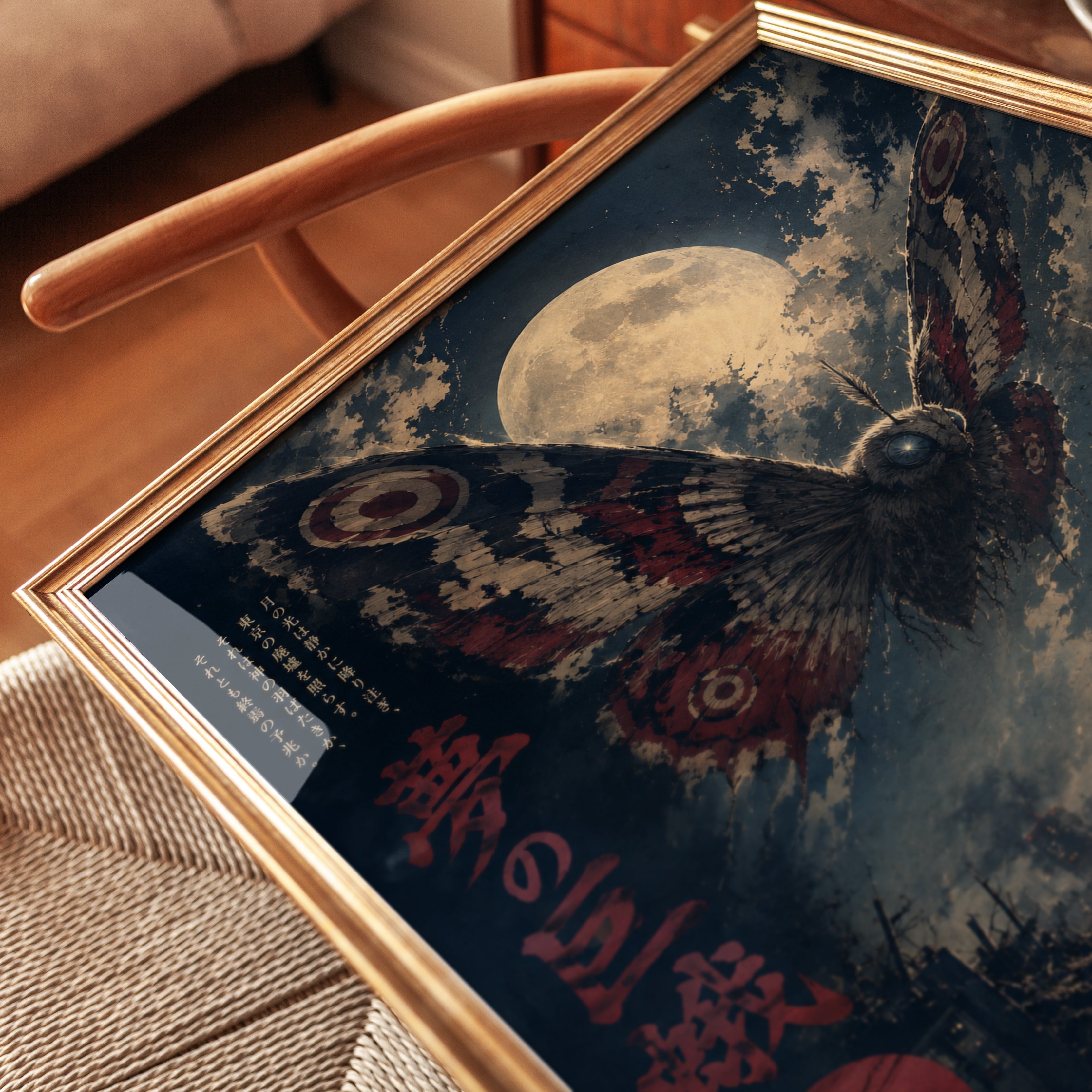 Japanese Monster Poster - detail