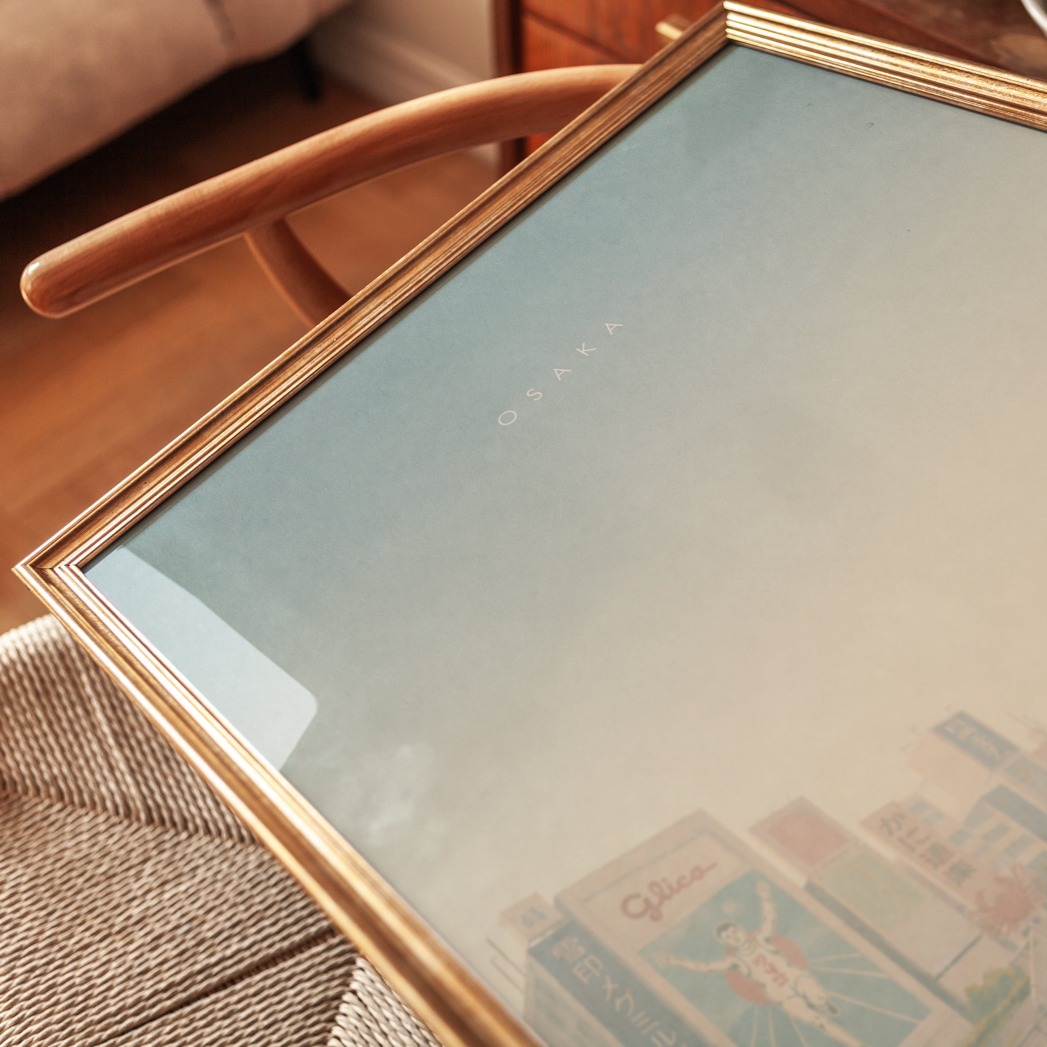 Osaka Print – Japan City Poster - detail