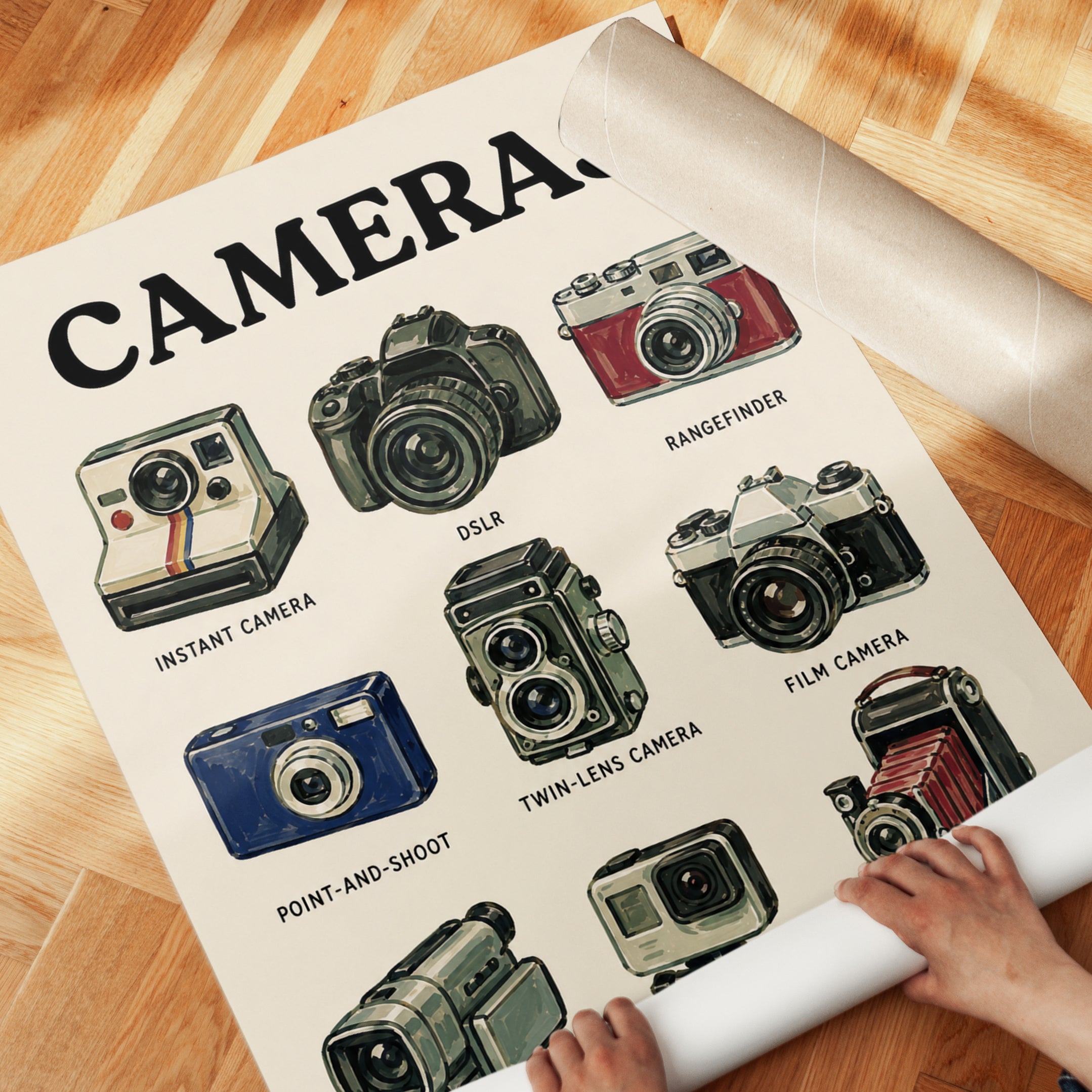 Camera Types Poster - detail