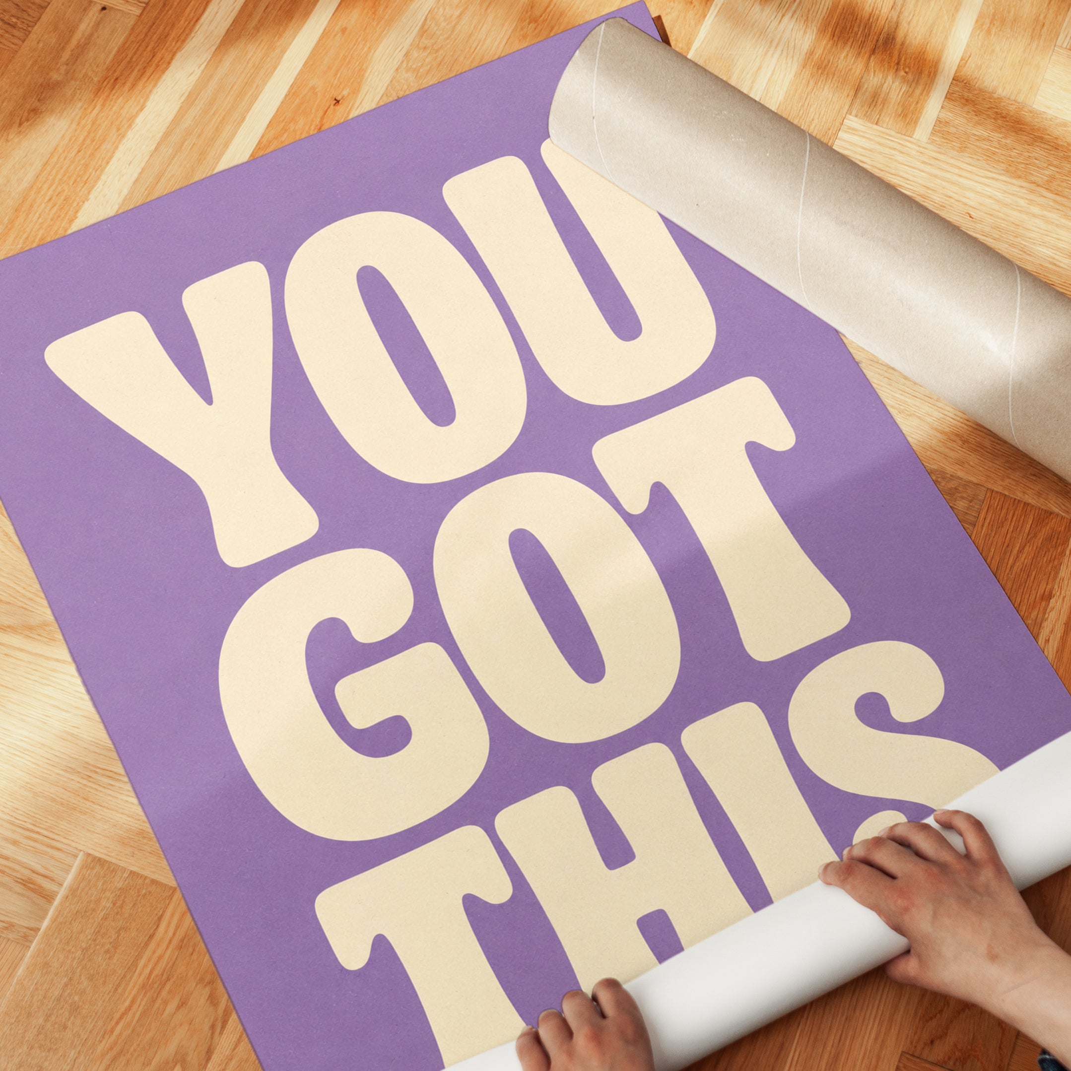 You Got This Print: Bold Retro Typography - detail