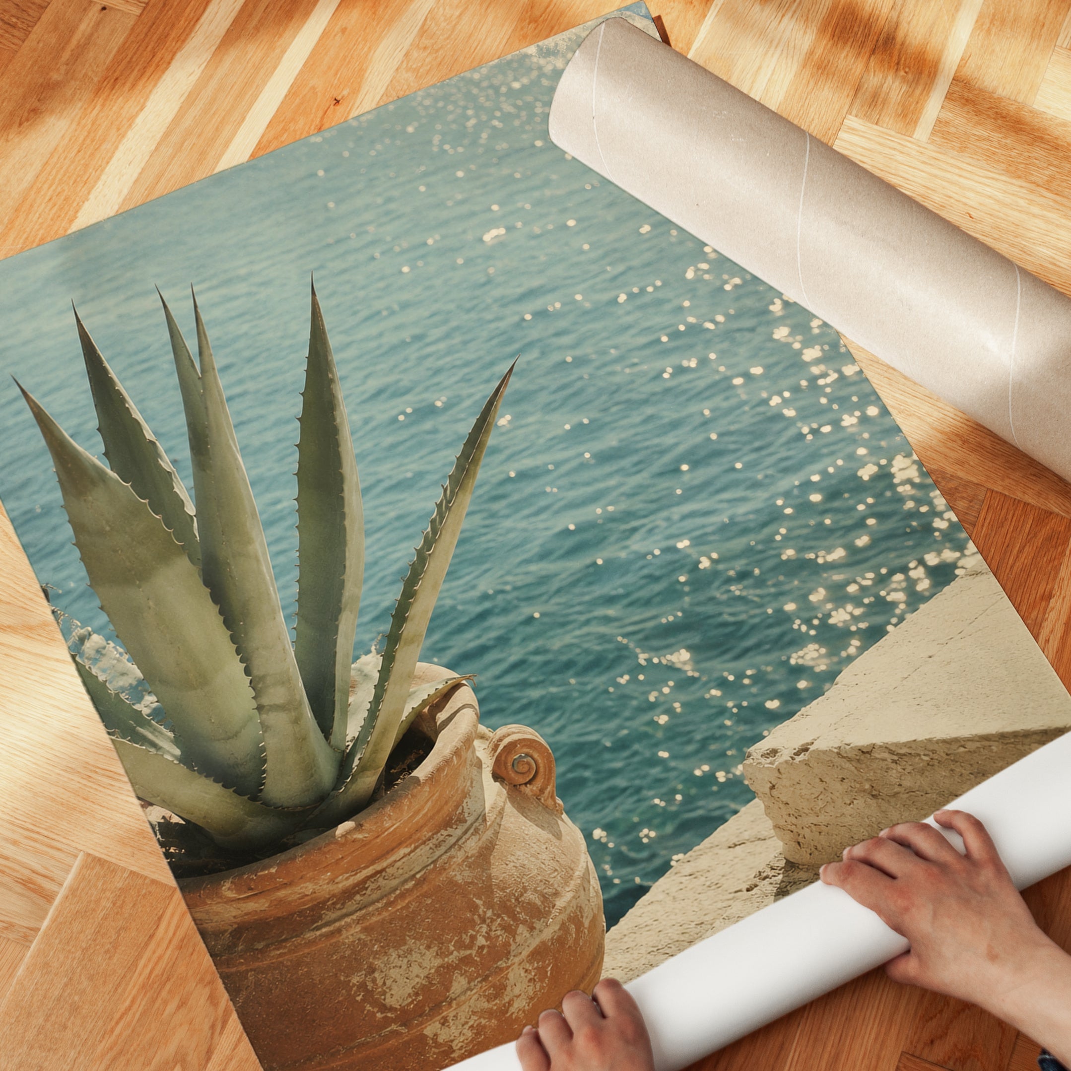 Coastal Mediterranean Wall Art - detail