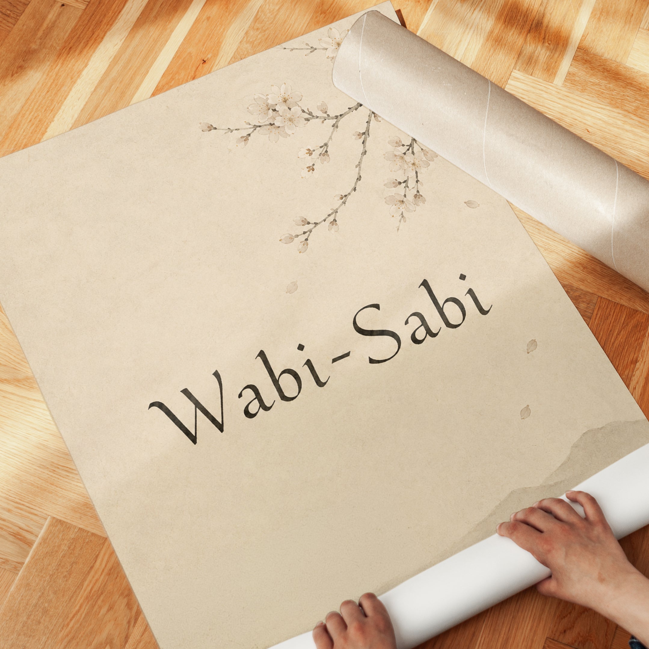 Japanese Wall Art – Wabi Sabi Print - detail