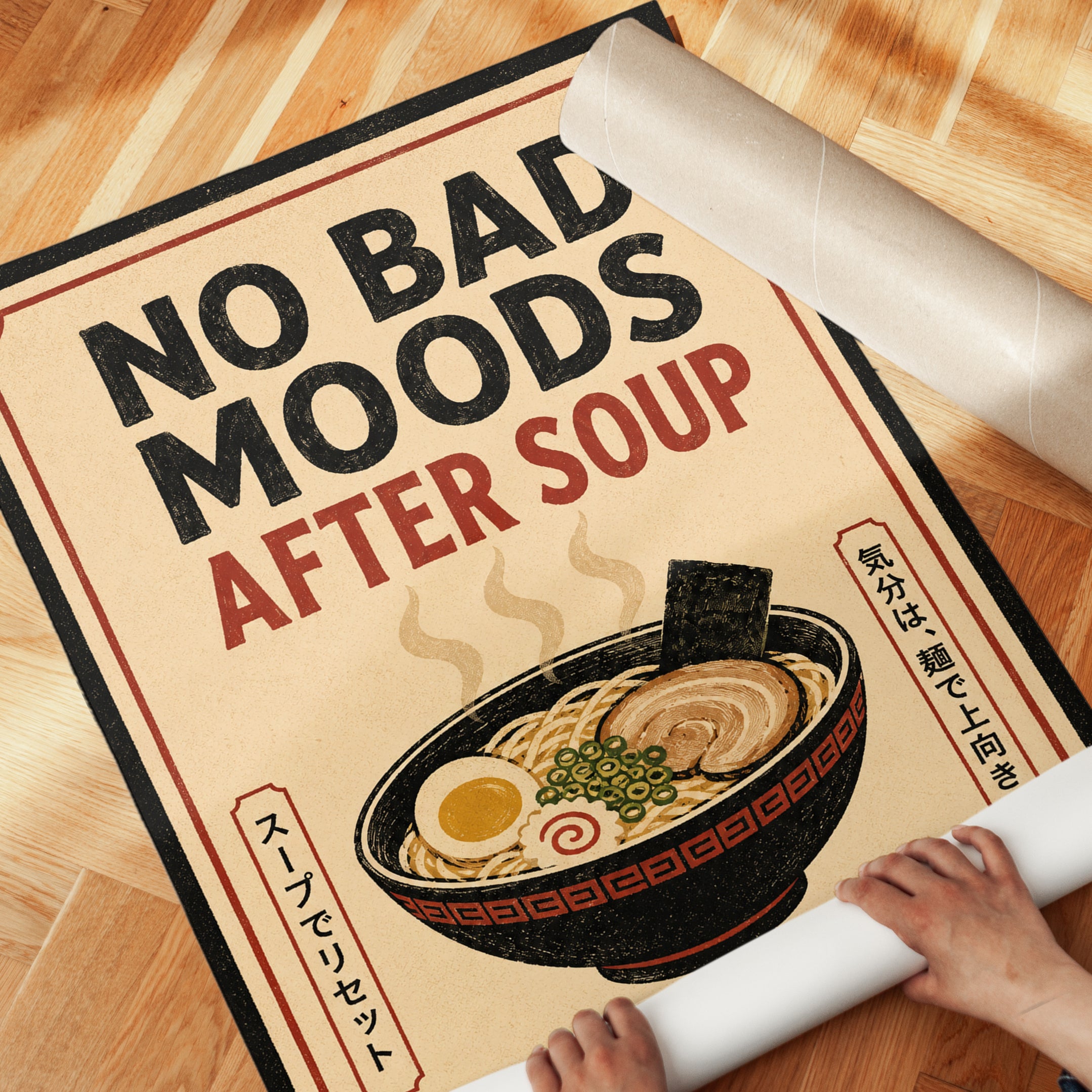 Ramen Wall Art – Japanese Kitchen Decor - detail