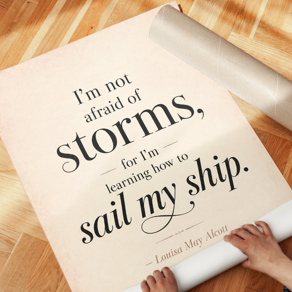 Motivational Quote Print - detail