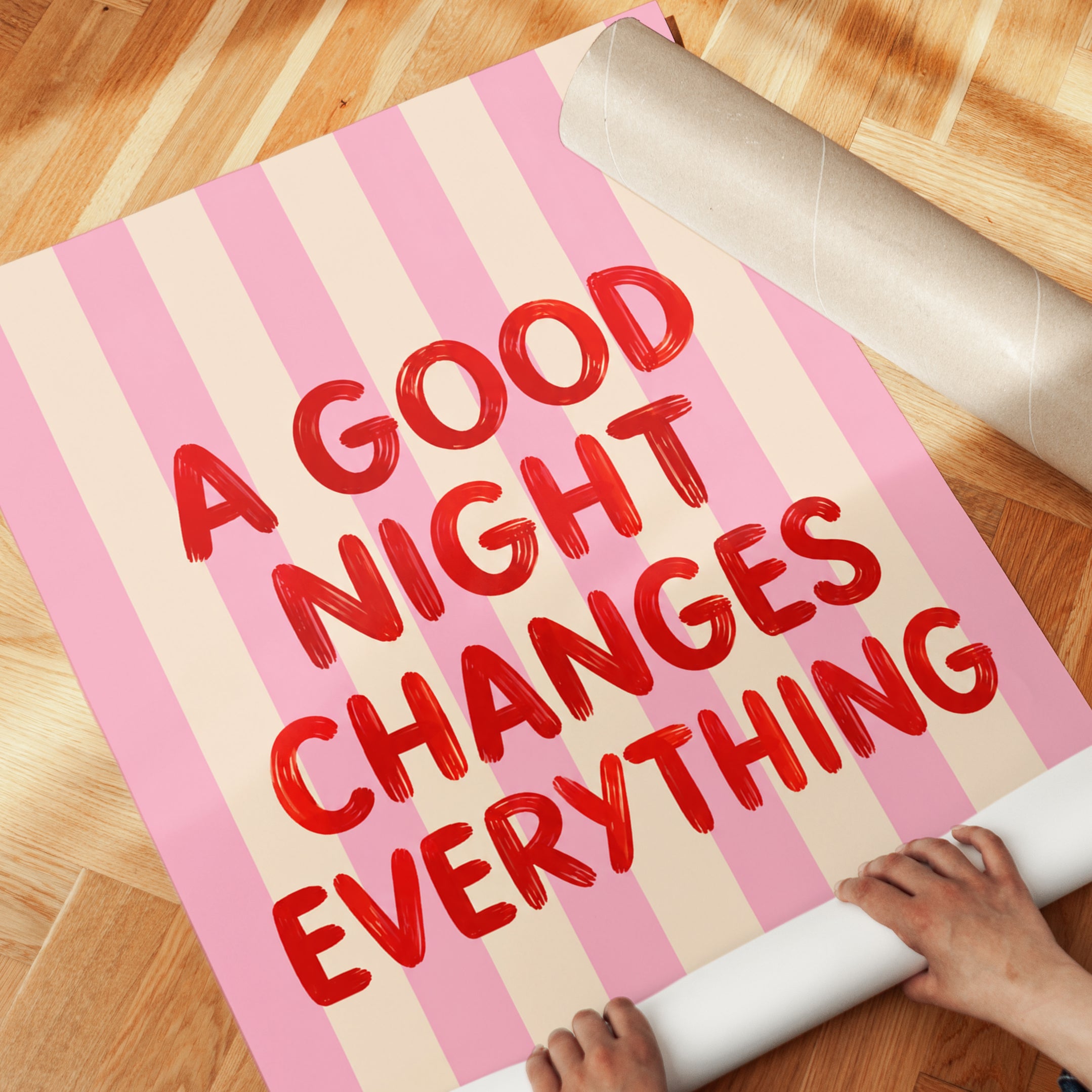 Motivational Quote Print - detail
