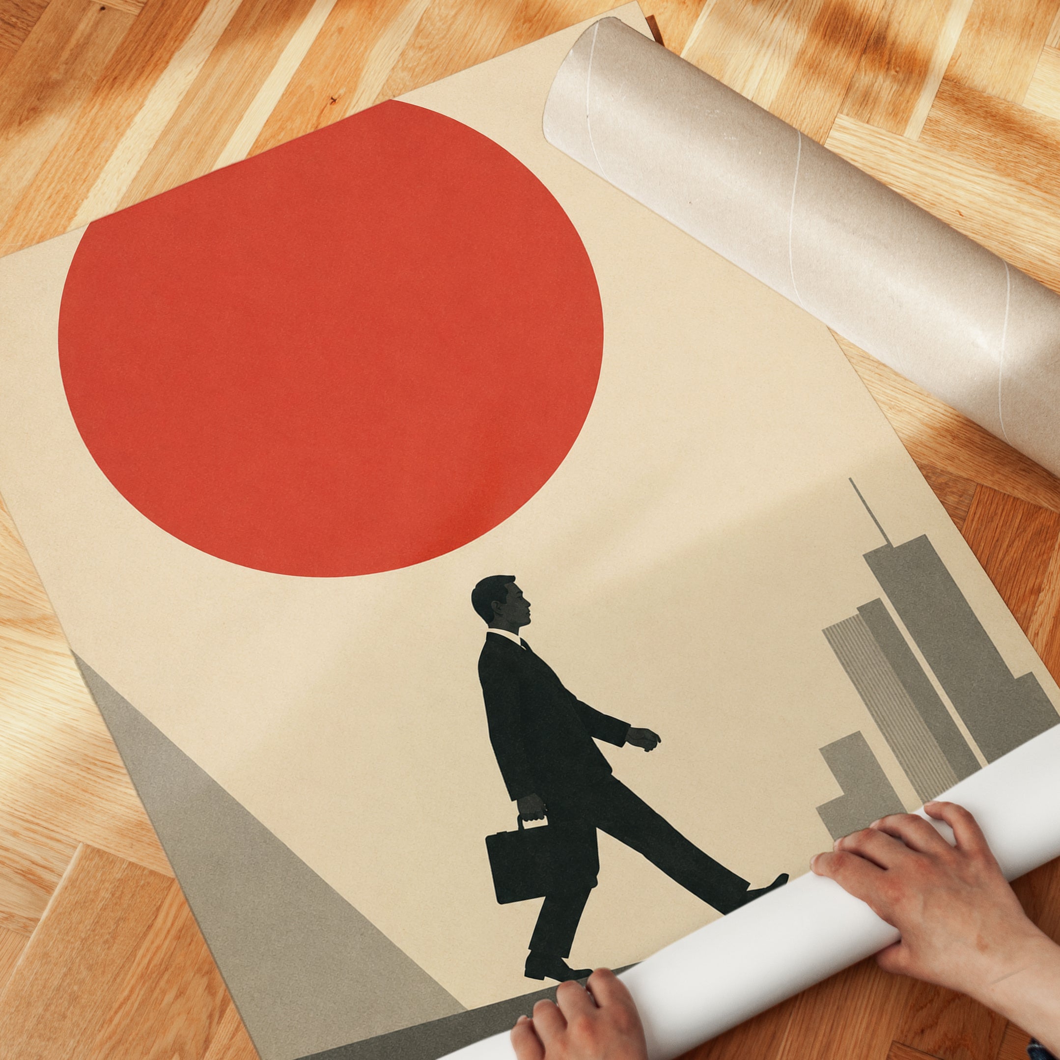 Minimalist Office Wall Art - detail