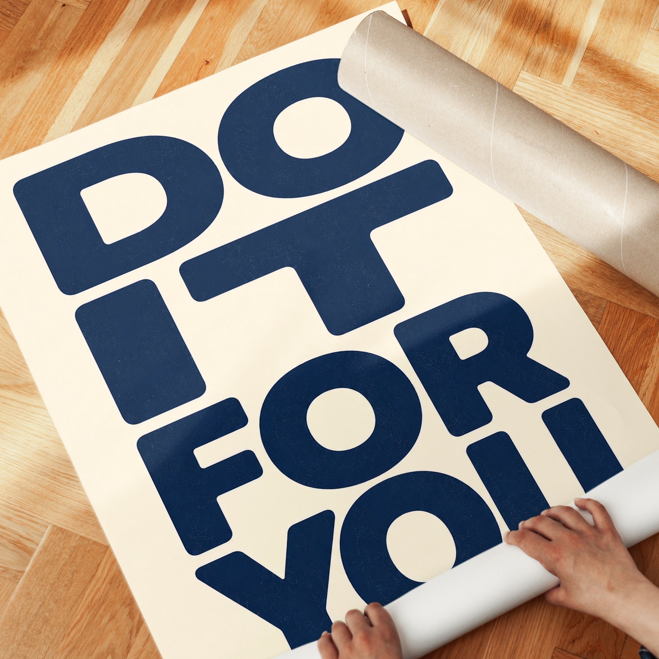 Do It For You Print: Modern Bold Typography - detail