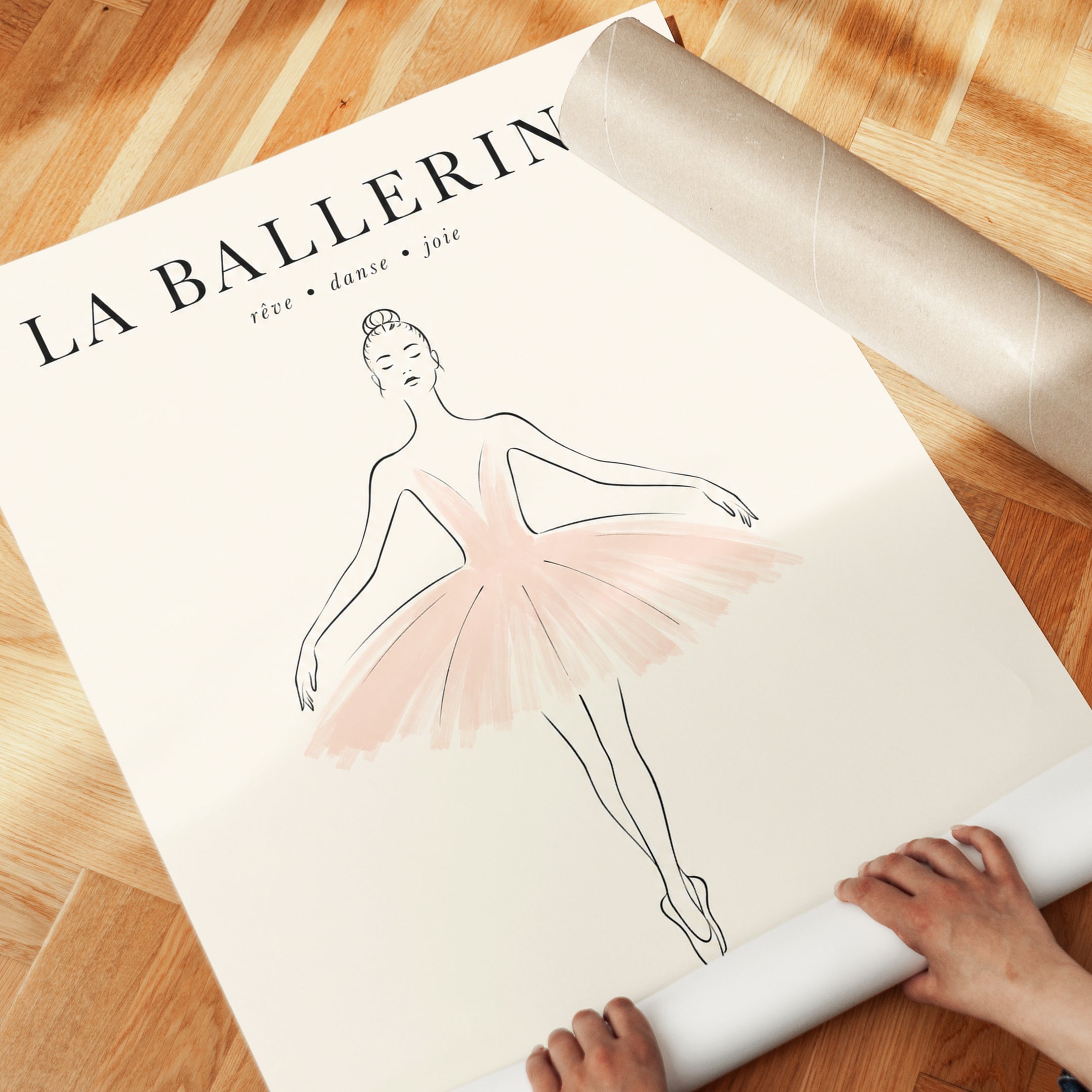 Ballerina Wall Art – La Ballerine Print - detail