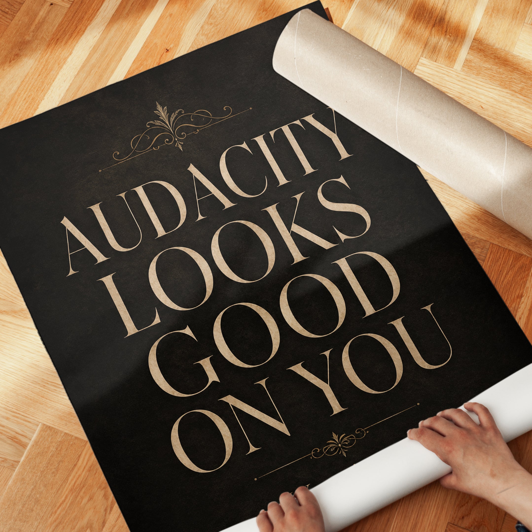 Fashion Quote Wall Art - detail