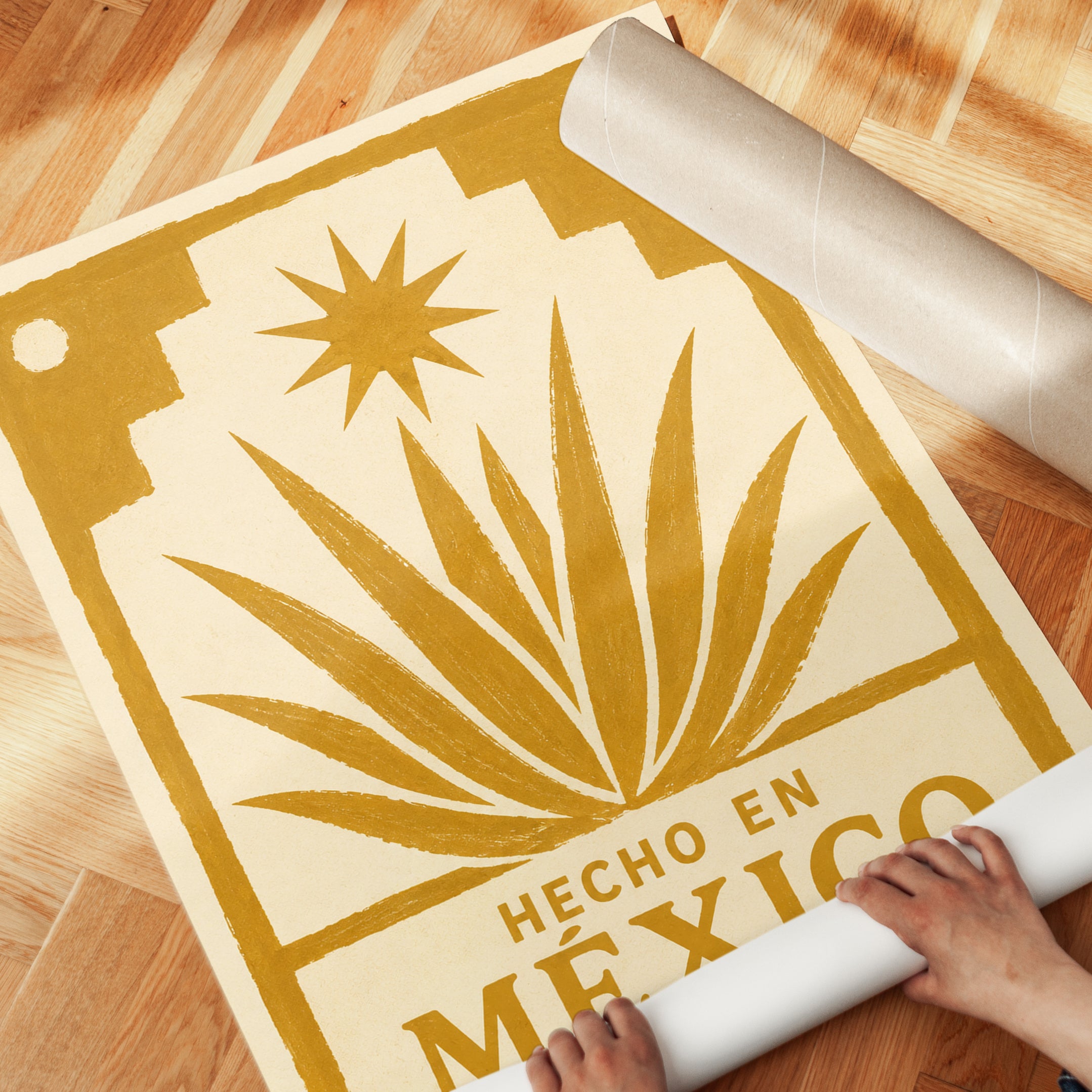 Mexico Travel Poster – Retro Wall Art - detail
