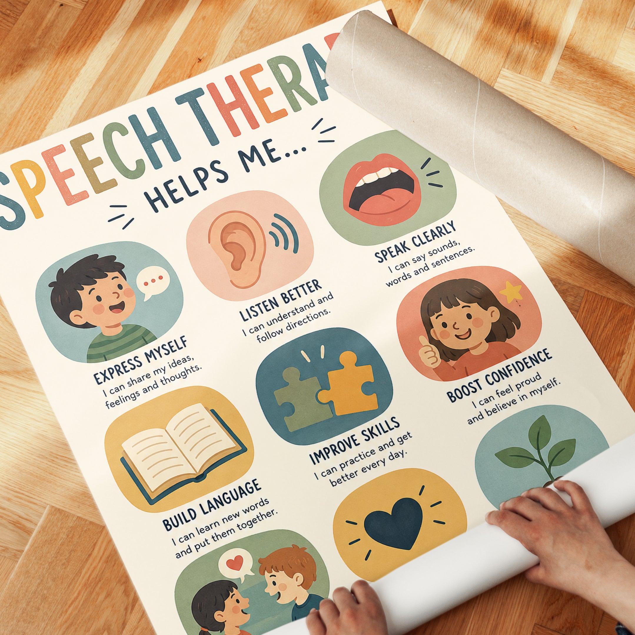 Speech Therapy Poster - detail