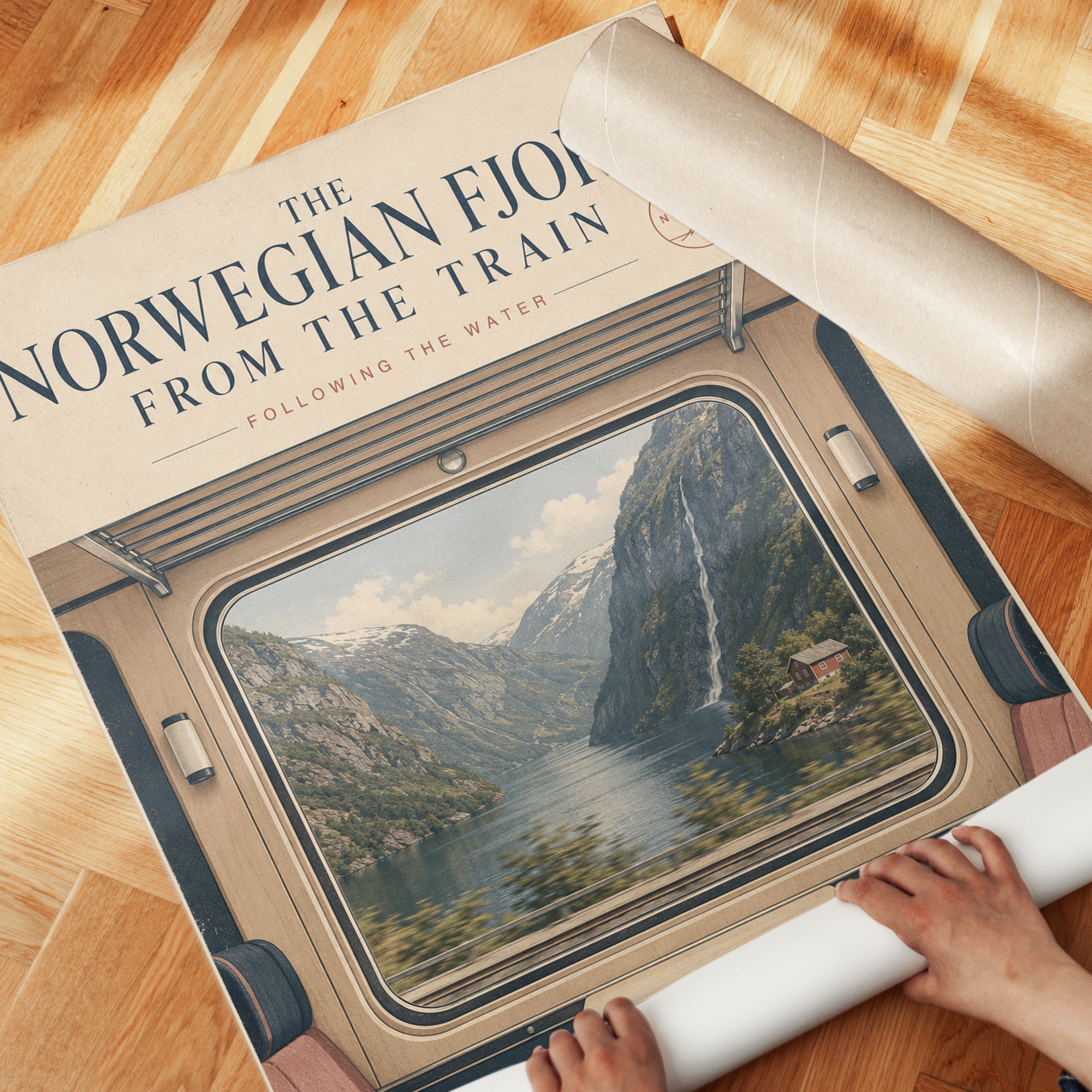 Norwegian Fjords Poster - detail