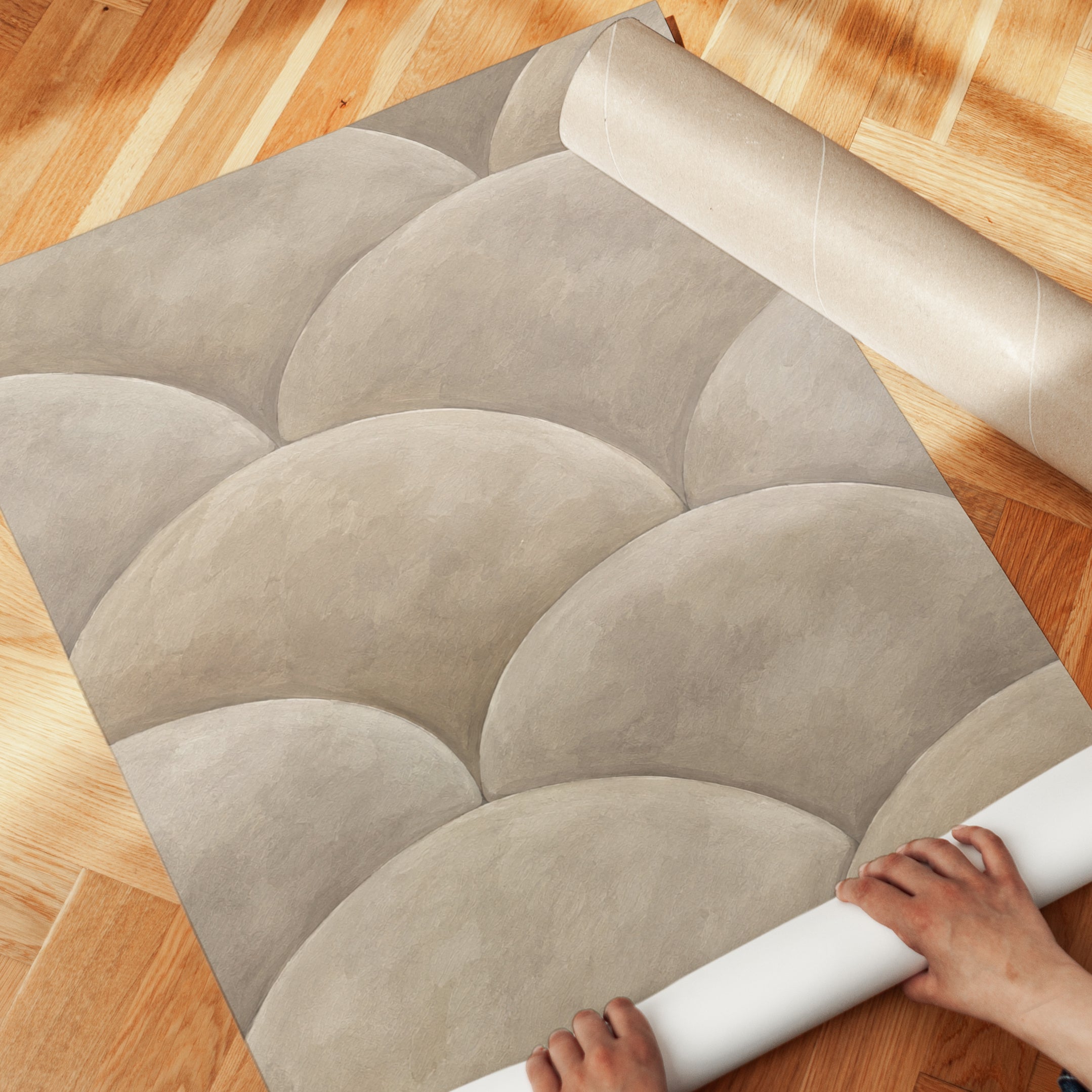 Abstract Scallop Wall Art - detail