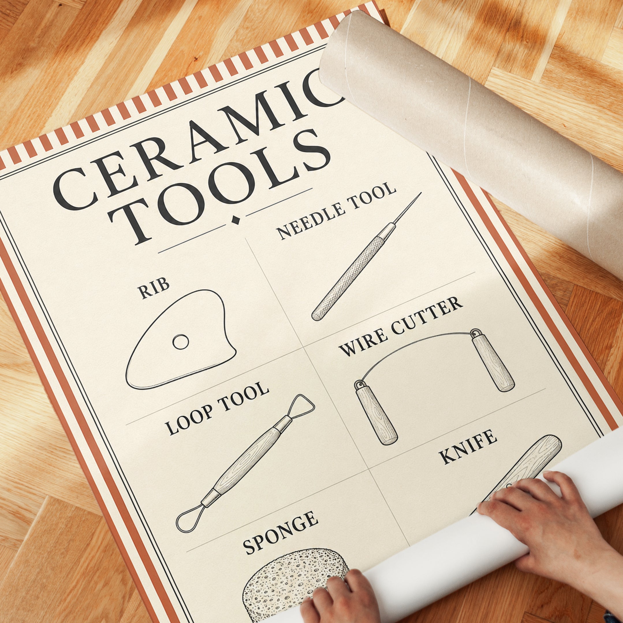 Ceramic Tools Print - detail