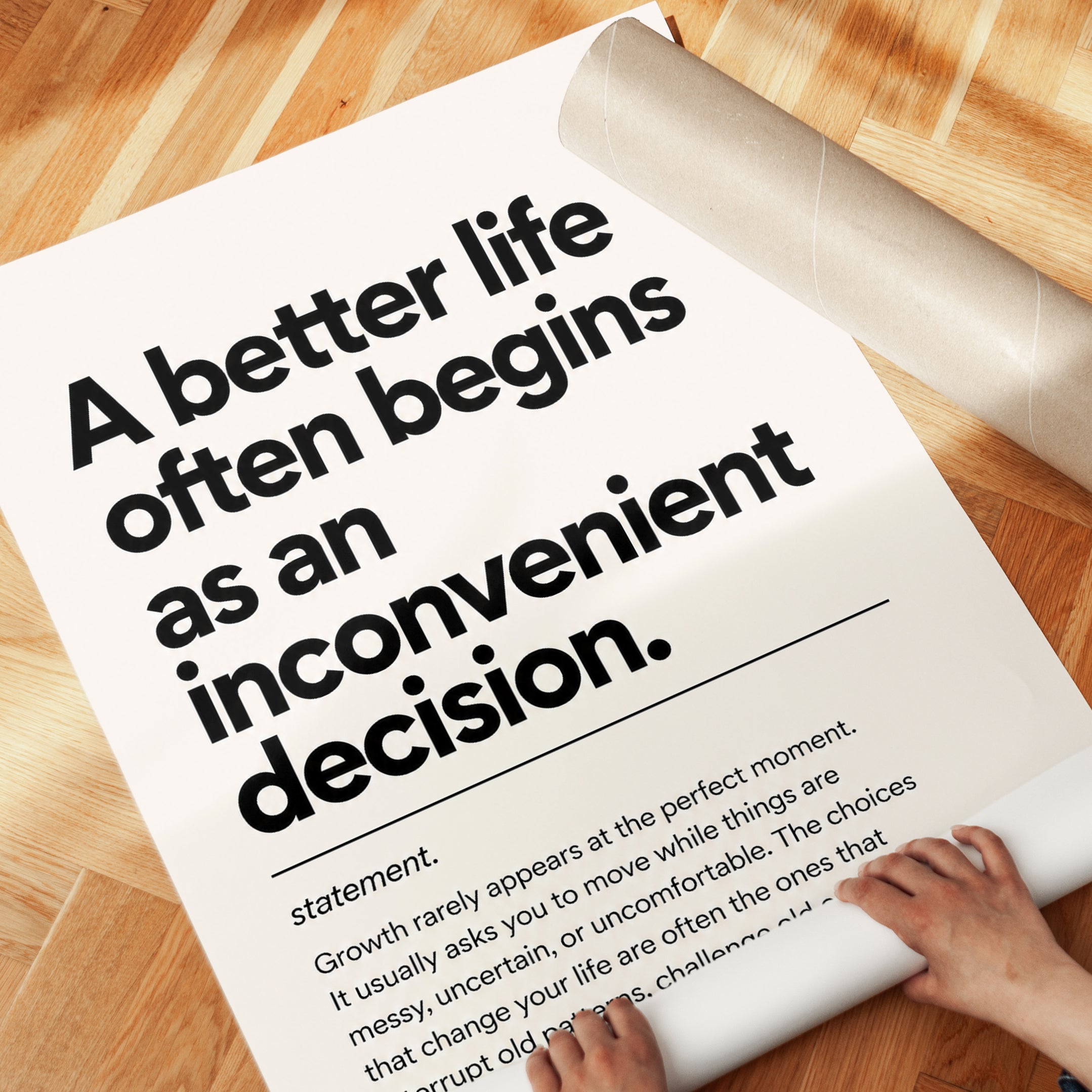 Motivational Wall Art Print - detail