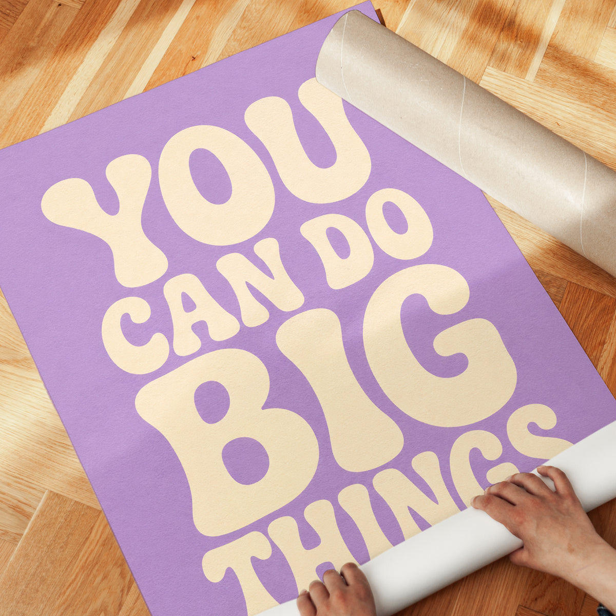 Motivational Typography Print - detail