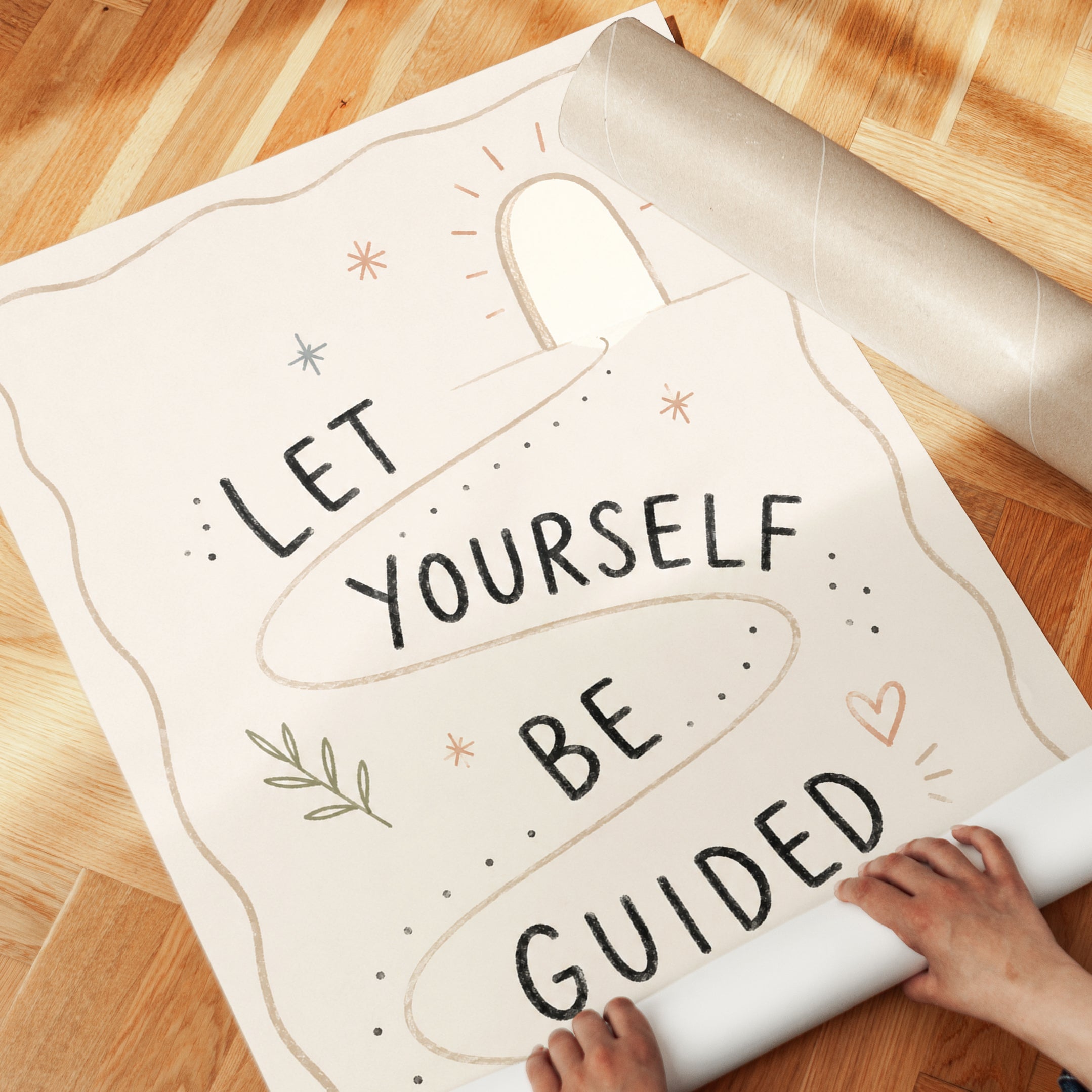 Motivational Quote Print - detail