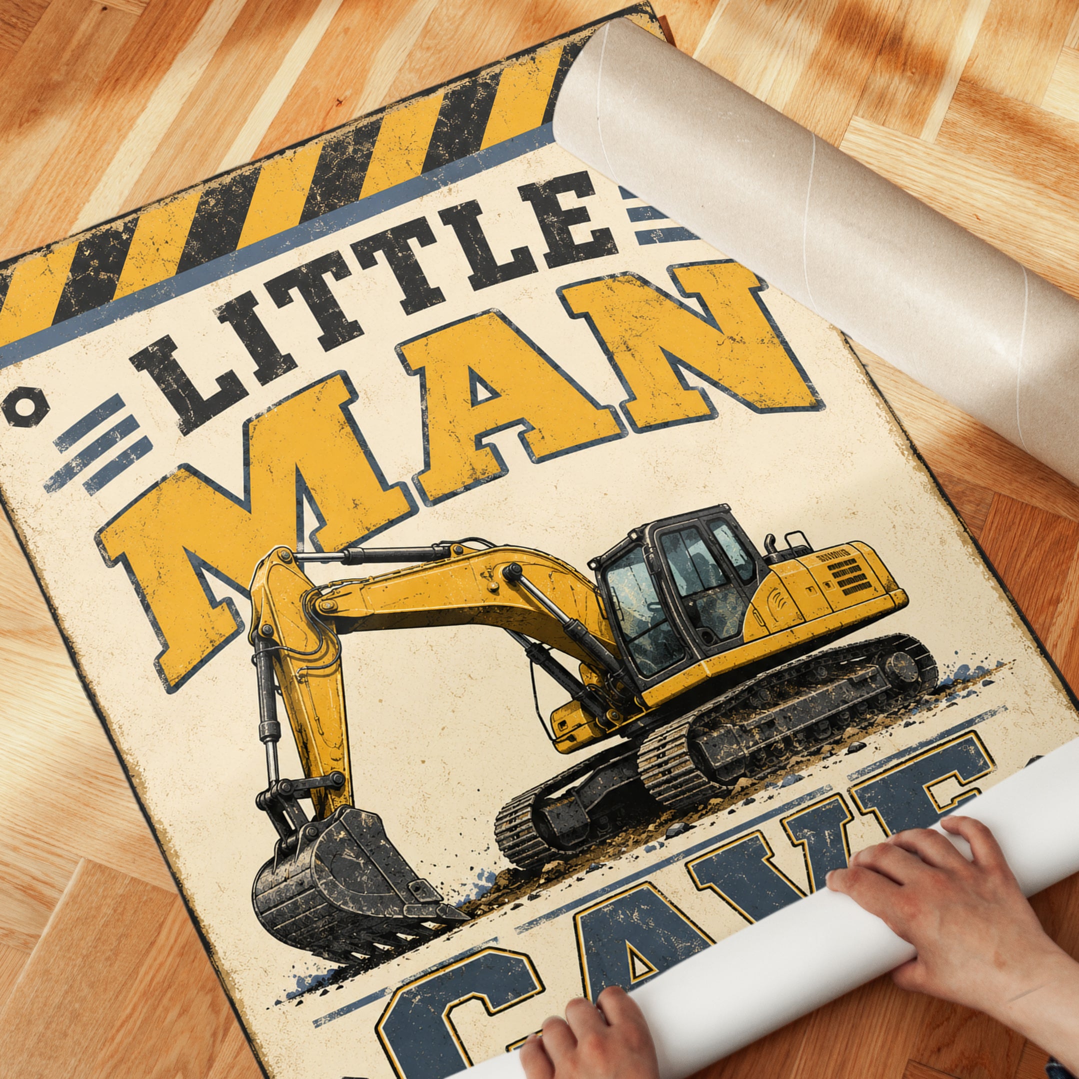 Construction Truck Wall Art - detail