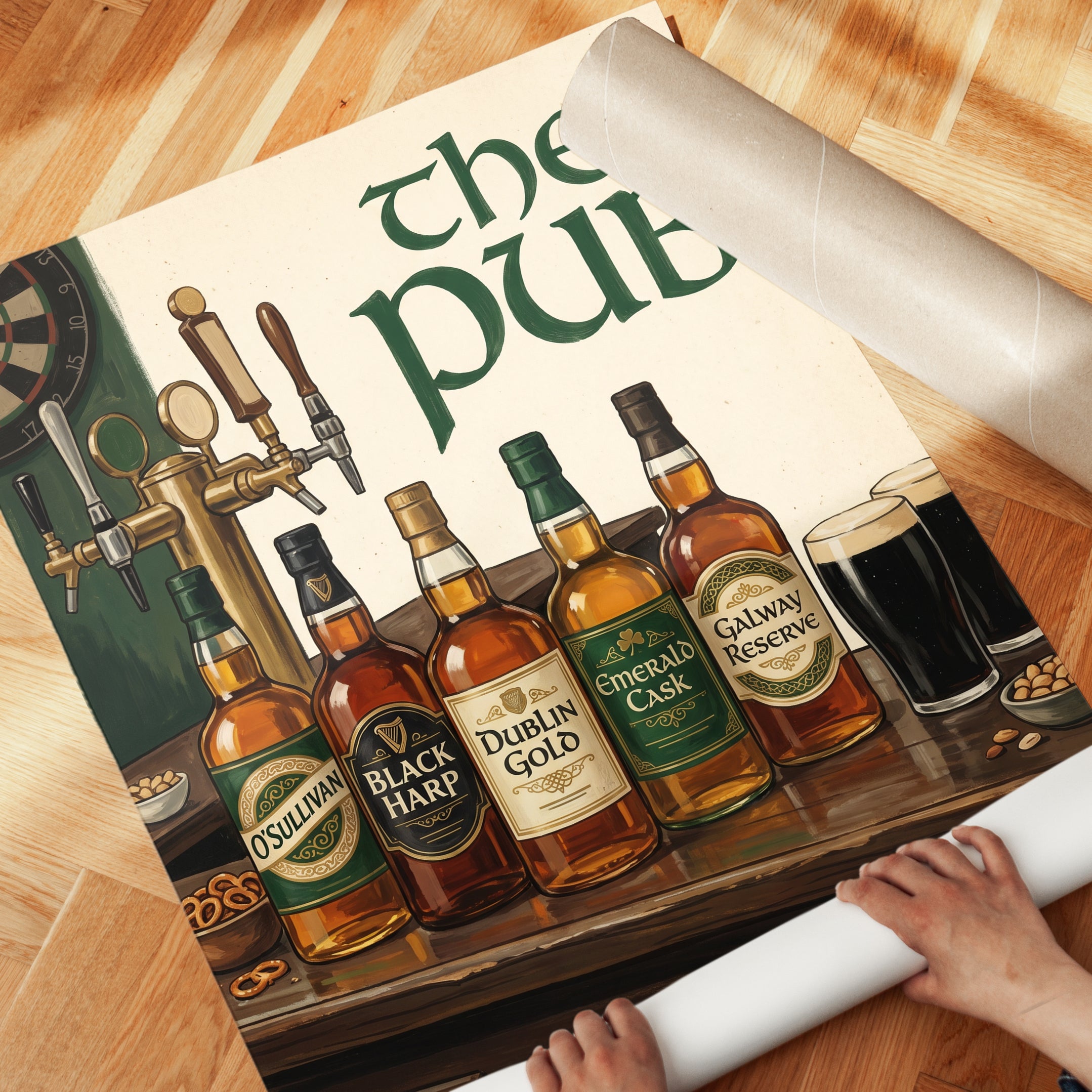 Irish Pub Print - detail