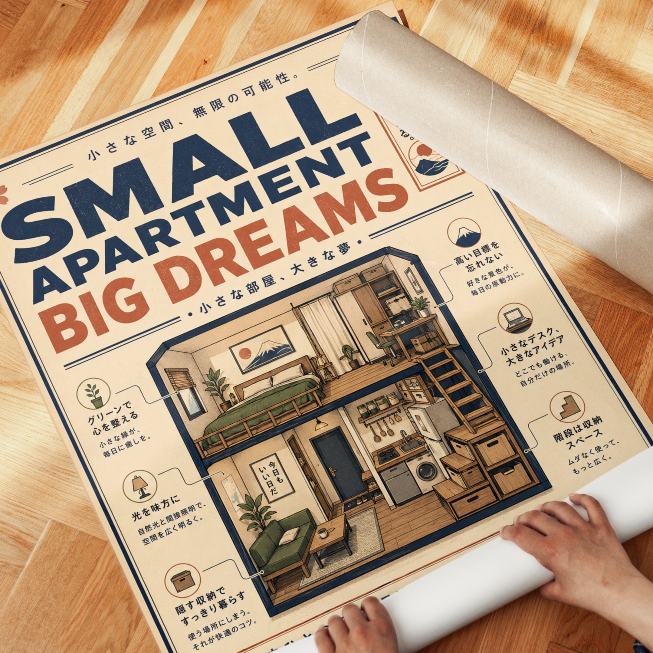 Japanese Apartment Poster - detail