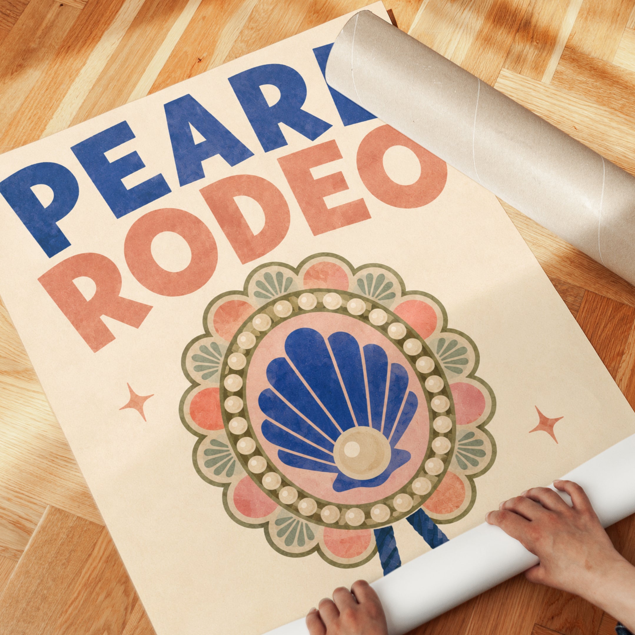 Rodeo Wall Art – Vintage Western Poster - detail