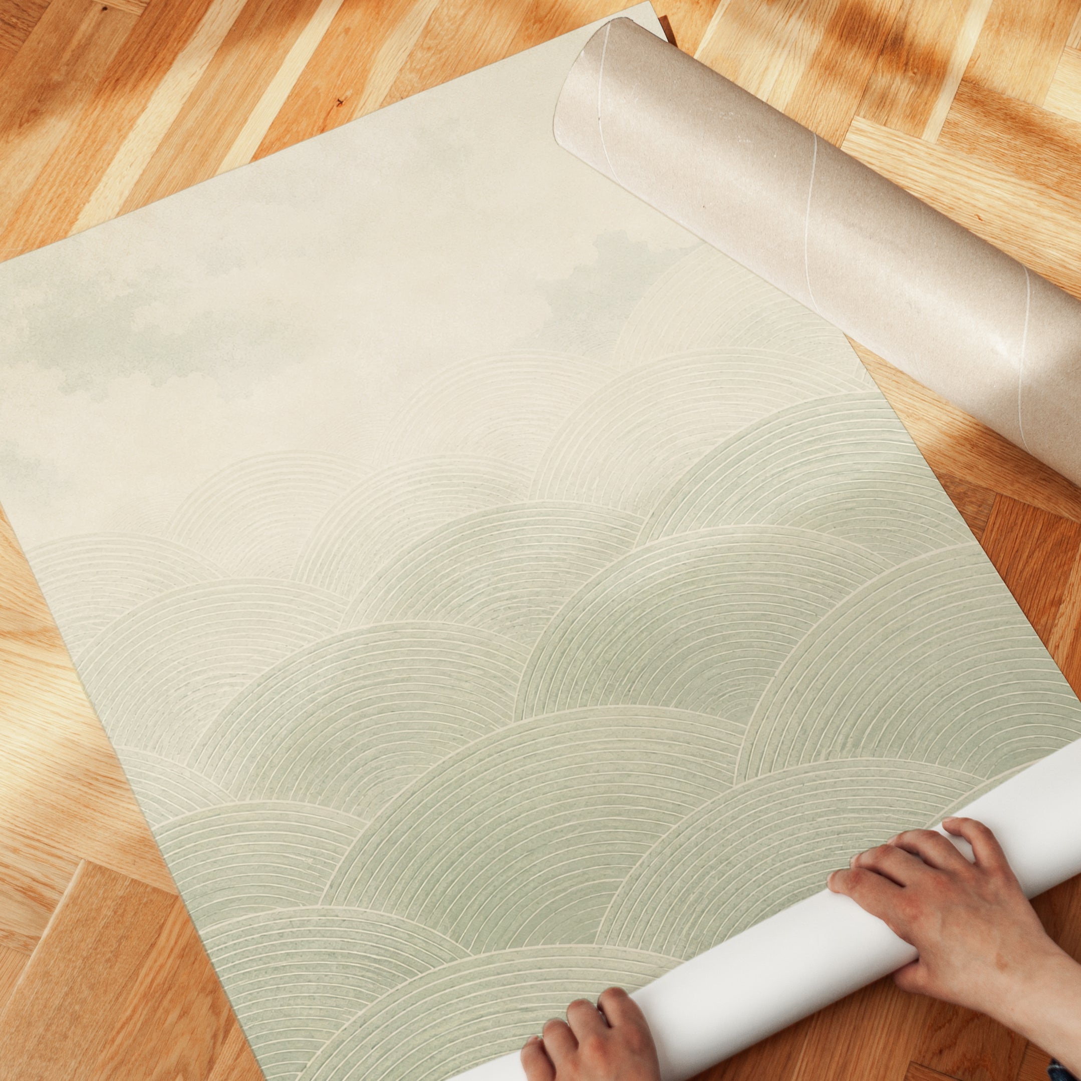 Japandi Japanese Wave Art Print - detail
