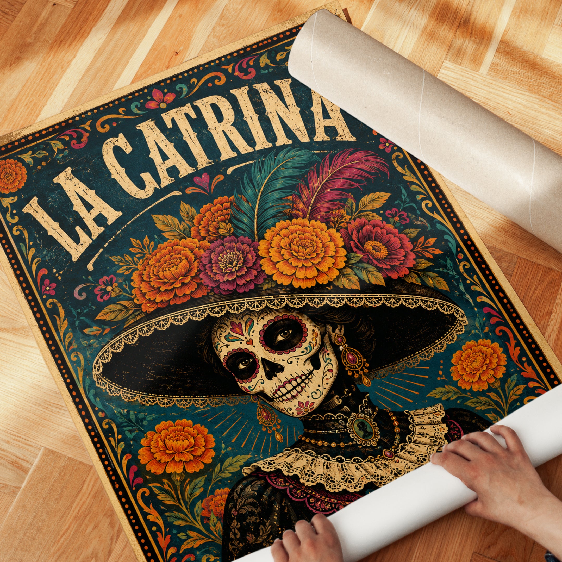 Día de los Muertos Print - detail