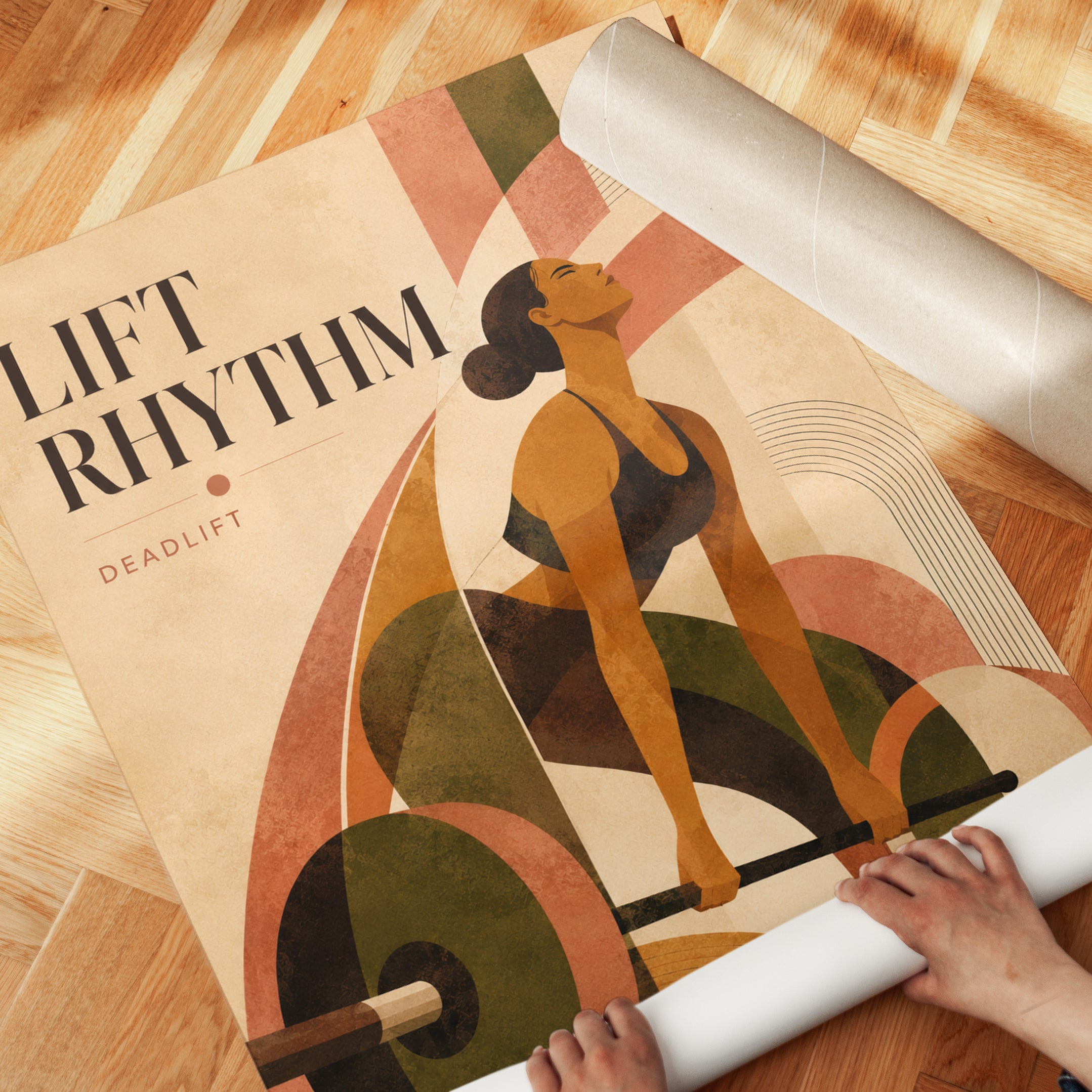Vintage Gym Poster - detail