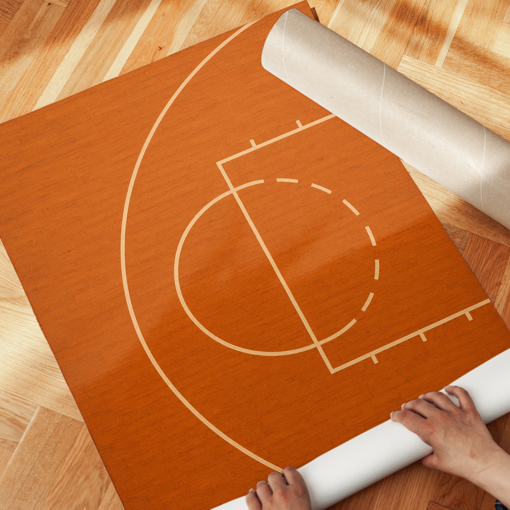 Basketball Court Poster - detail