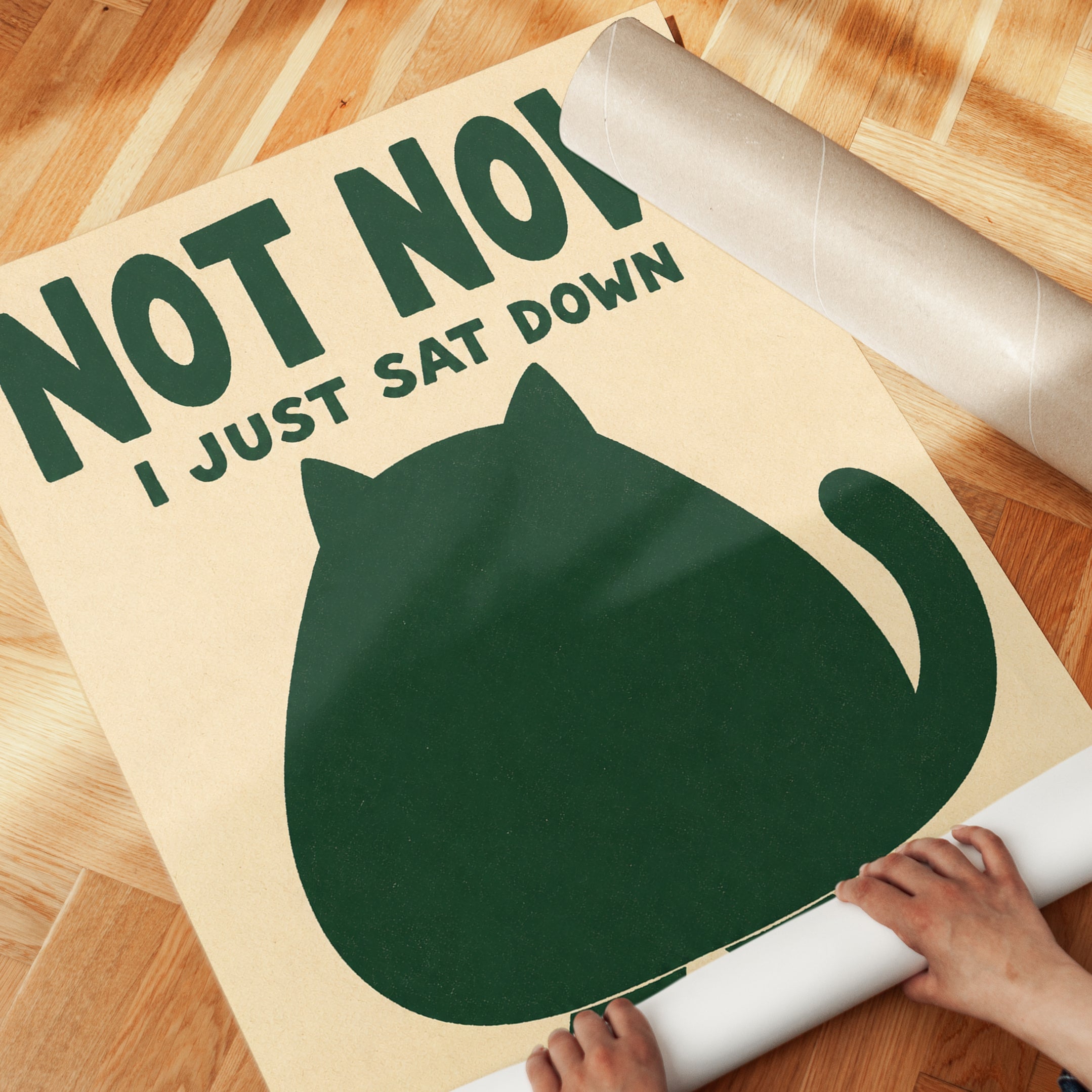 Funny Cat Poster - detail