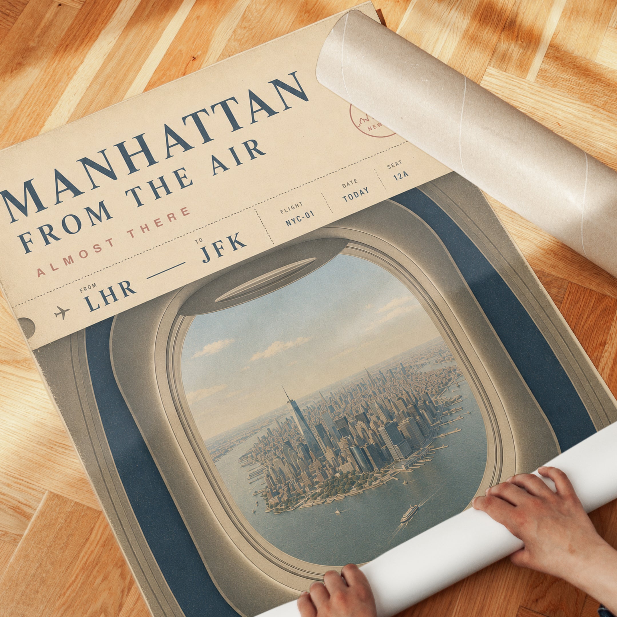 Manhattan Travel Poster - detail