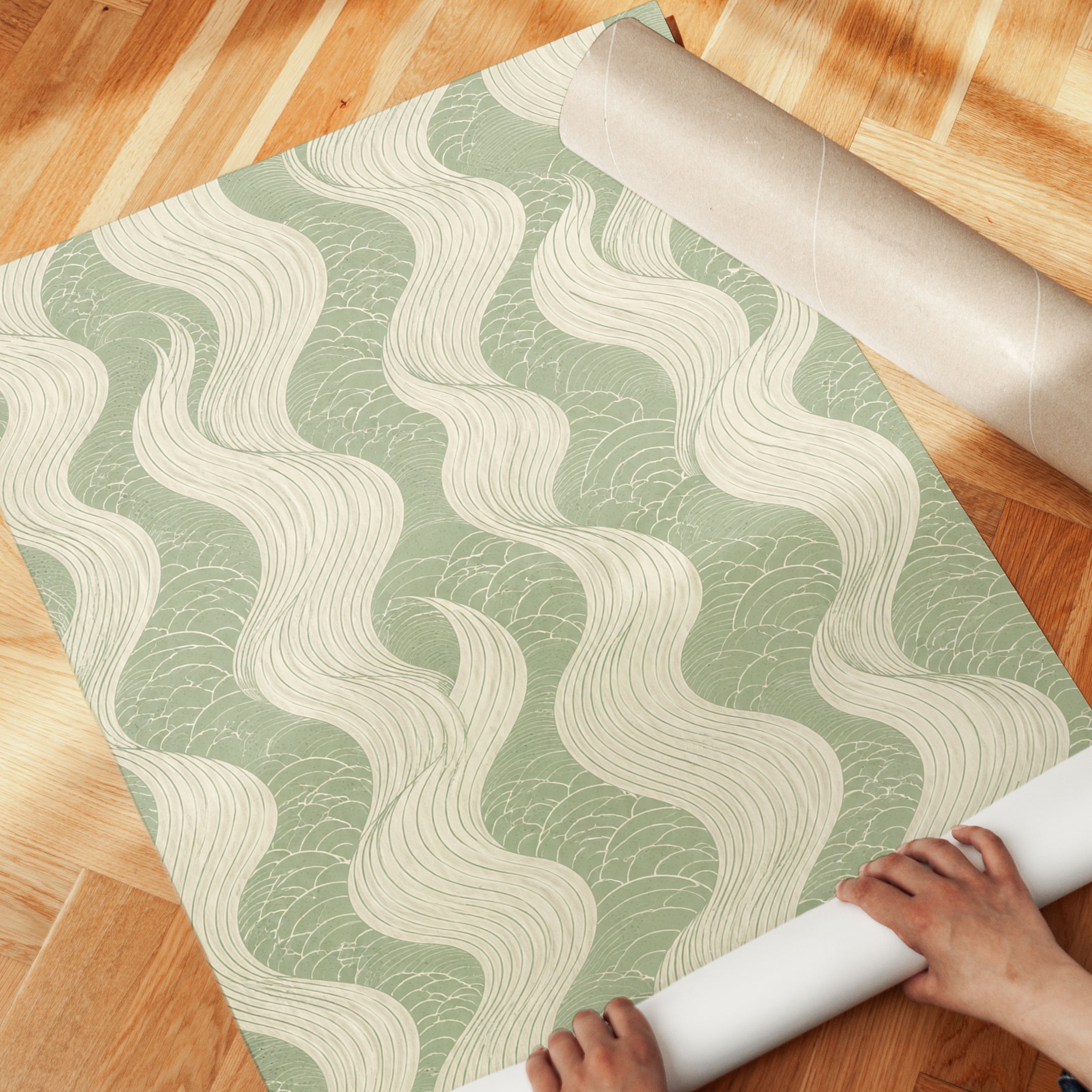 Coastal Japanese Wave Wall Art - detail