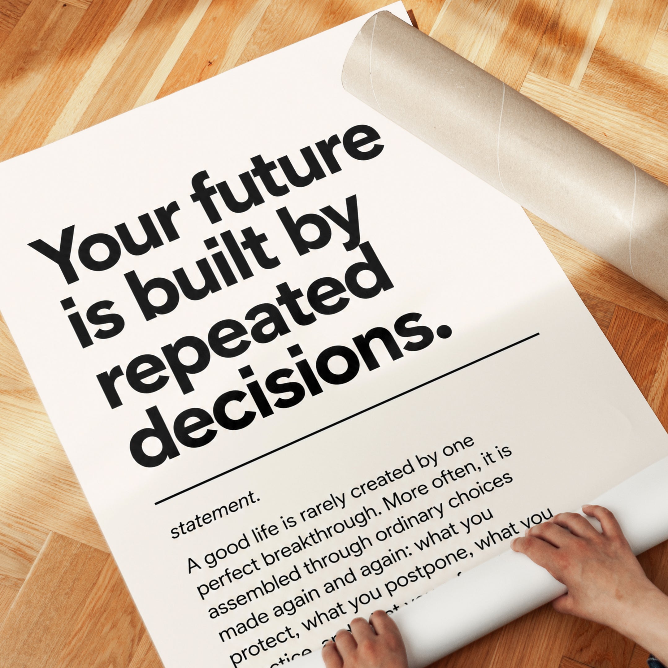 Inspirational Quote Print - detail