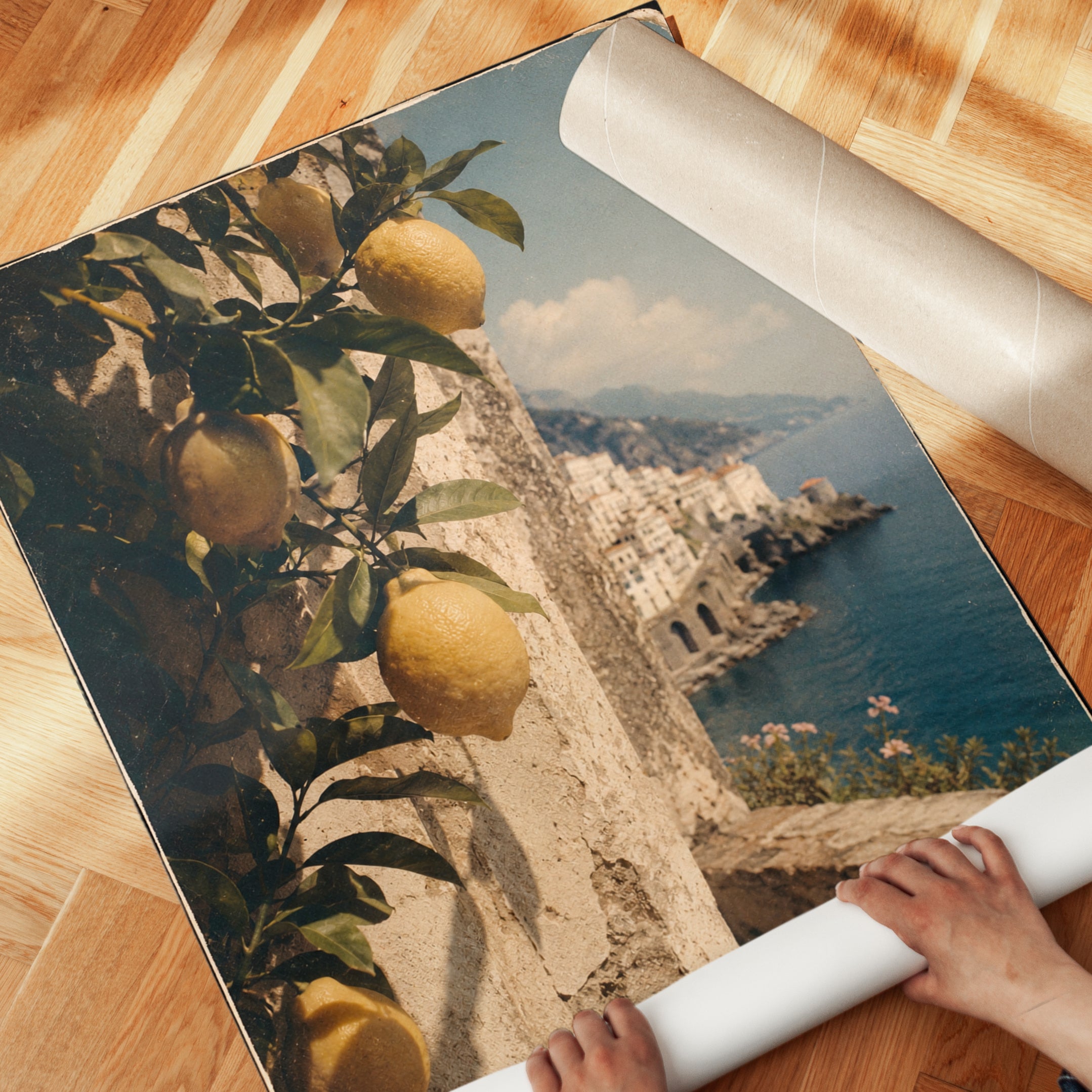 Italian Lemon Wall Art - detail