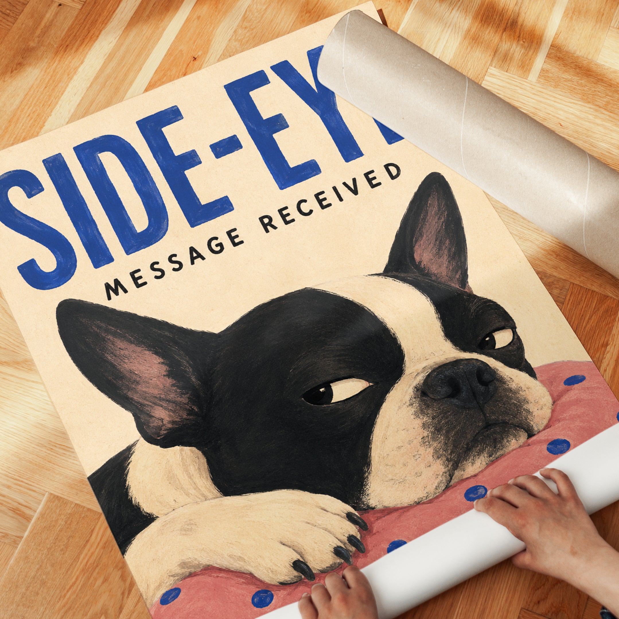 Funny Dog Poster - detail