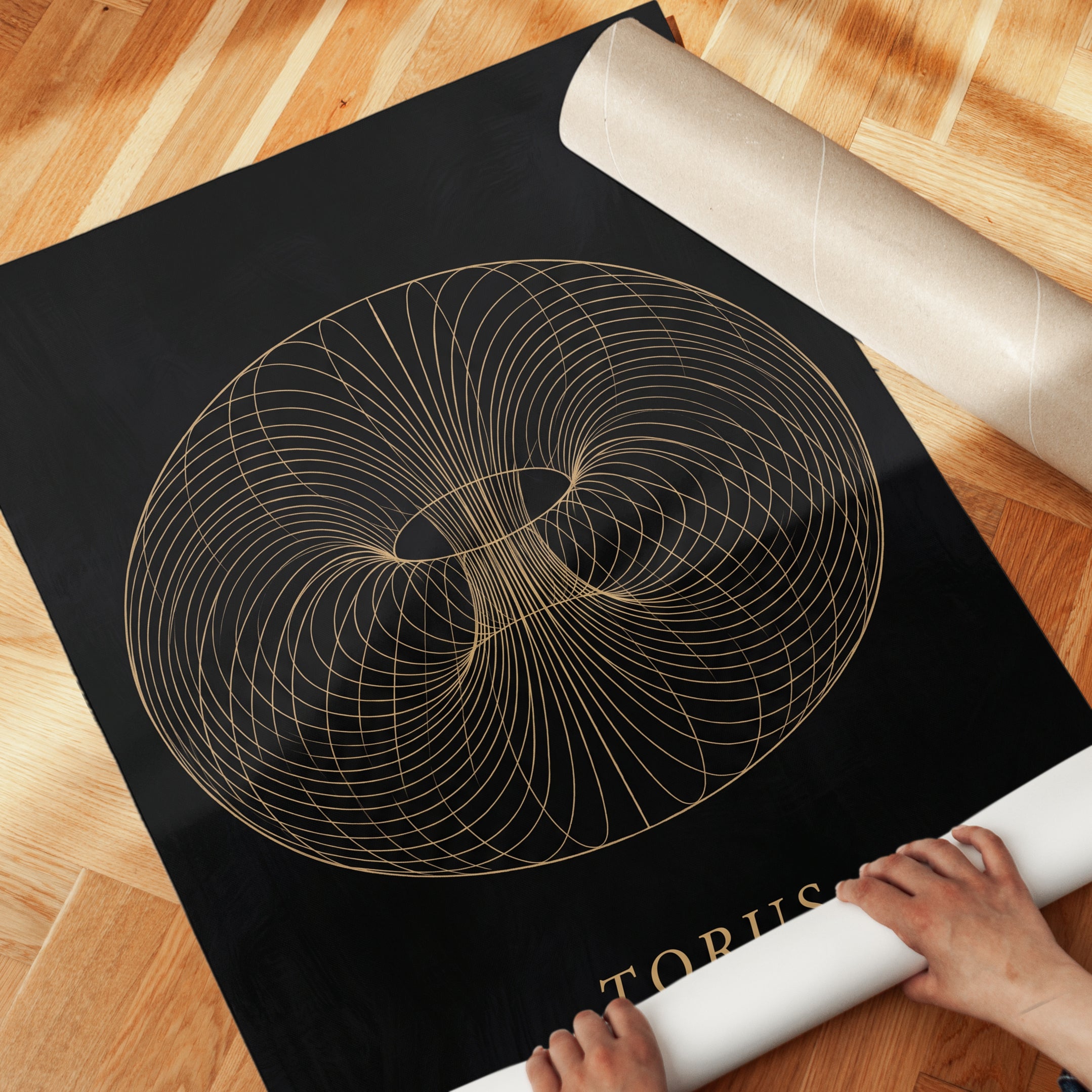 Torus Energy Flow Print - detail
