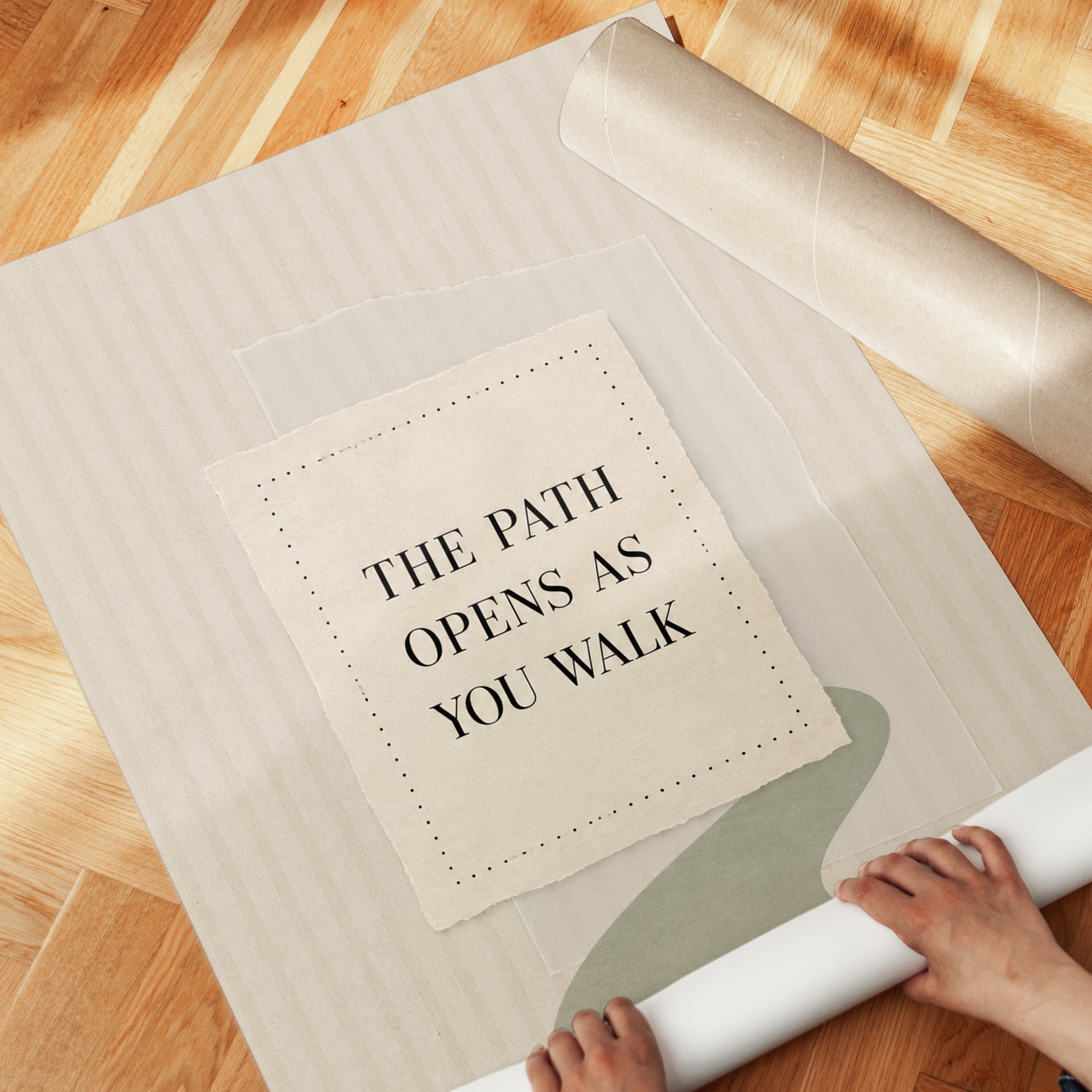 Motivational Quote Print - detail